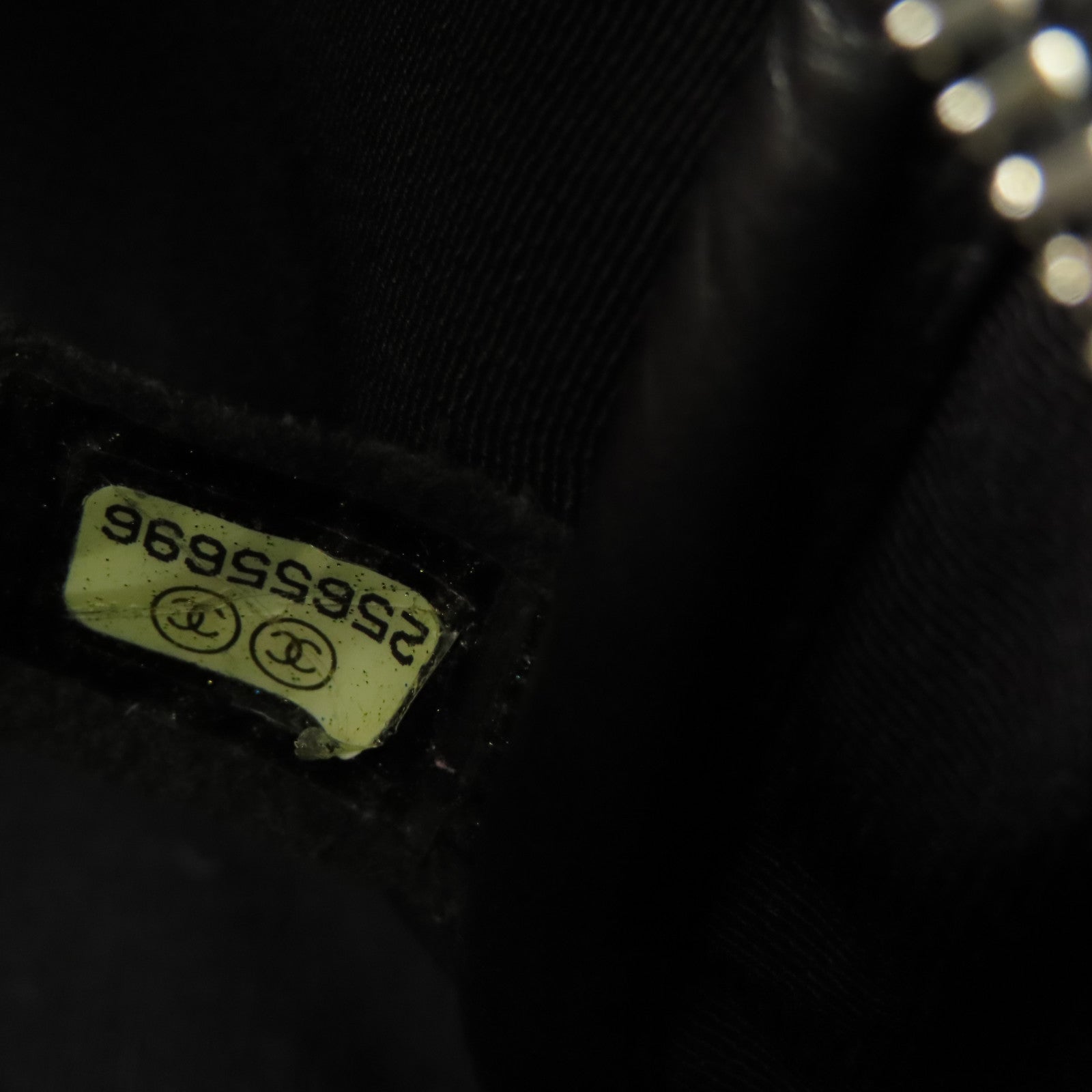 CHANEL 牛皮皮革Chain Shoulder銀扣鏈帶肩背袋