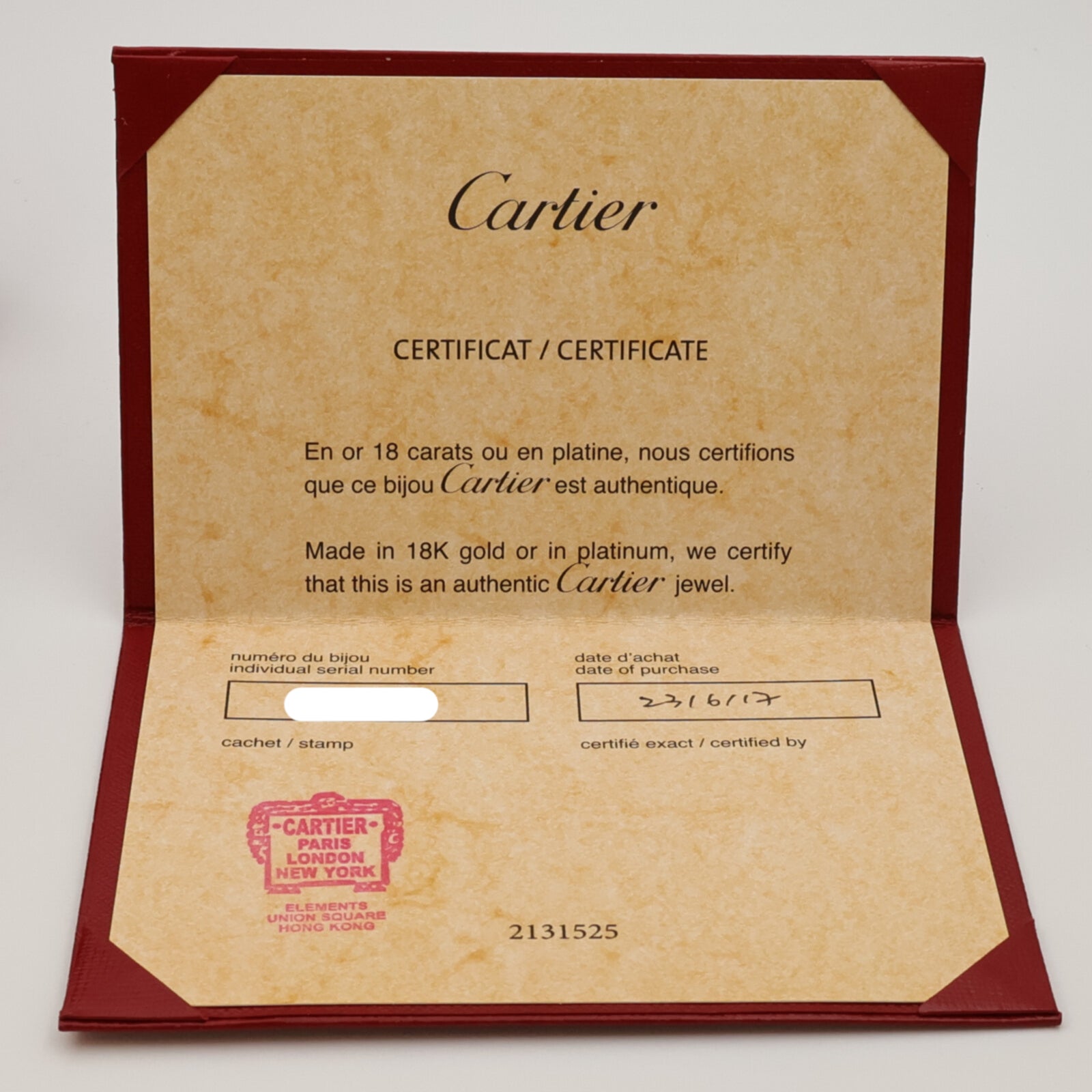 CARTIER 18K黃金/珍珠母貝Amulette De鑽石項鍊