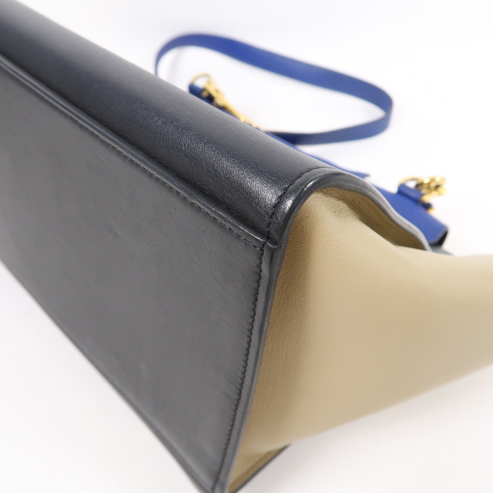 CELINE 牛皮皮革Trapeze金扣手挽肩背兩用袋