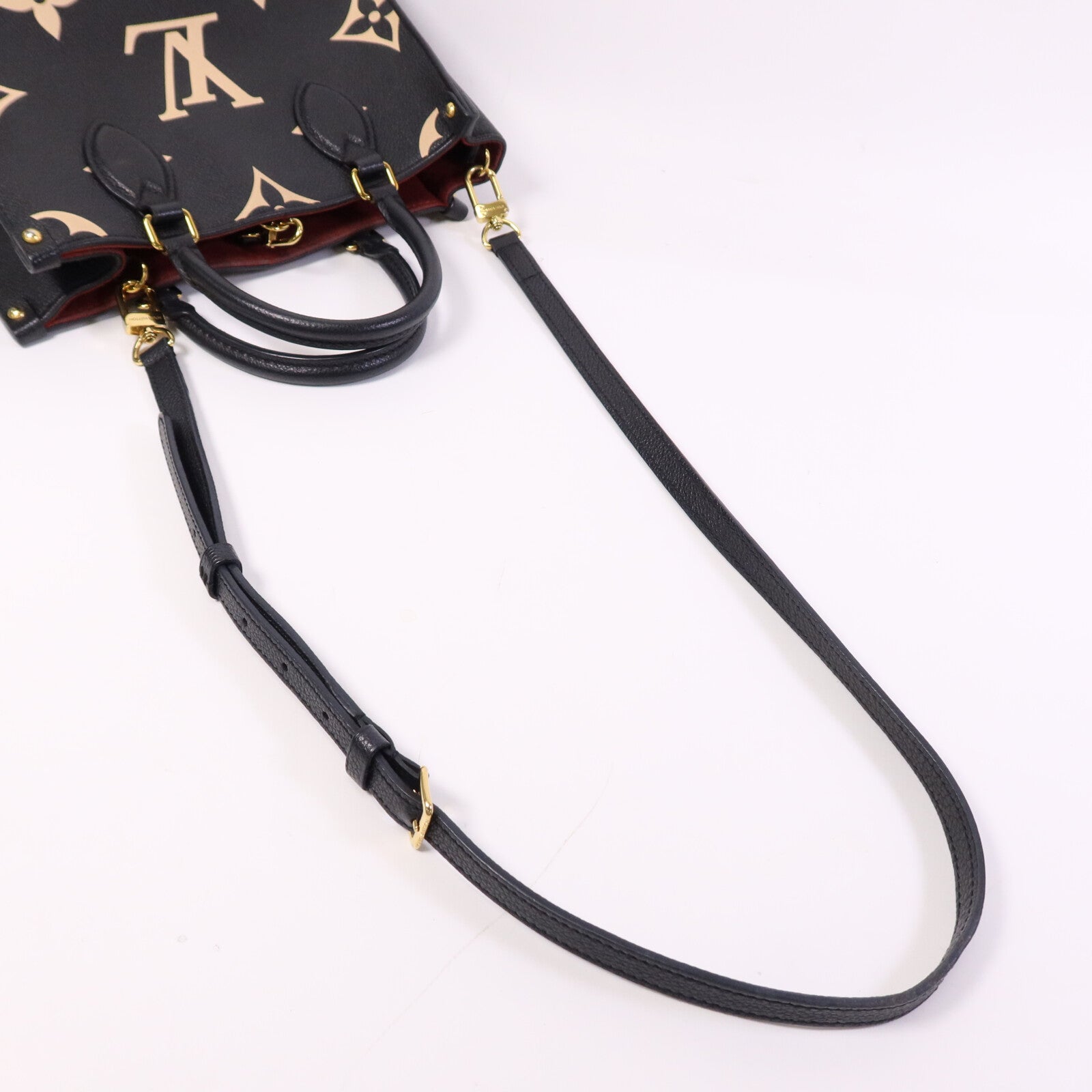 LOUIS VUITTON 【激減優惠】Monogram Empreinte On The Go PM金扣手挽肩背兩用袋