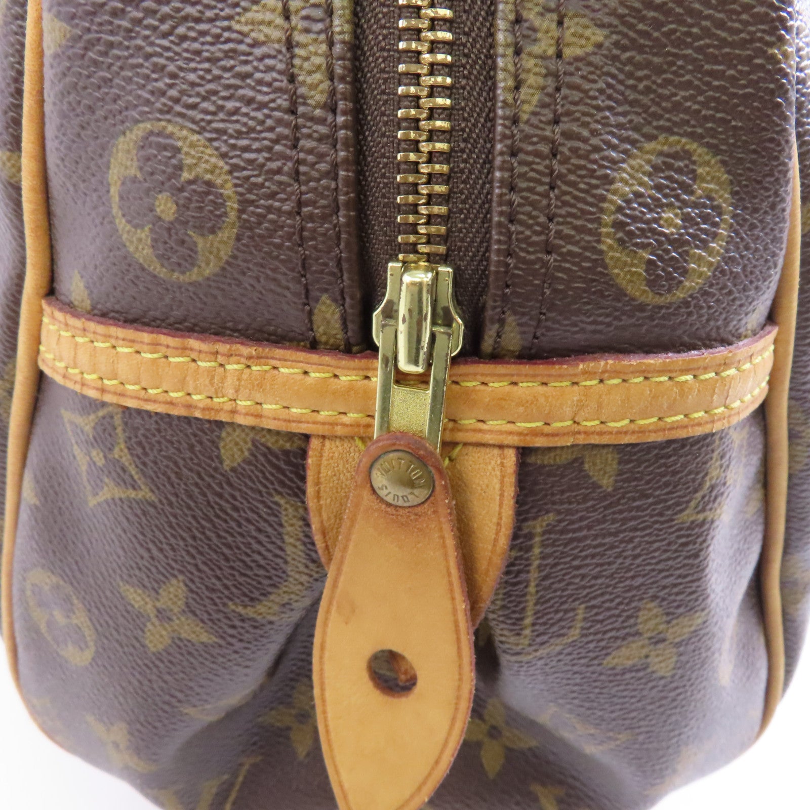 LOUIS VUITTON Monogram Montorgueil GM金扣肩背袋啡色