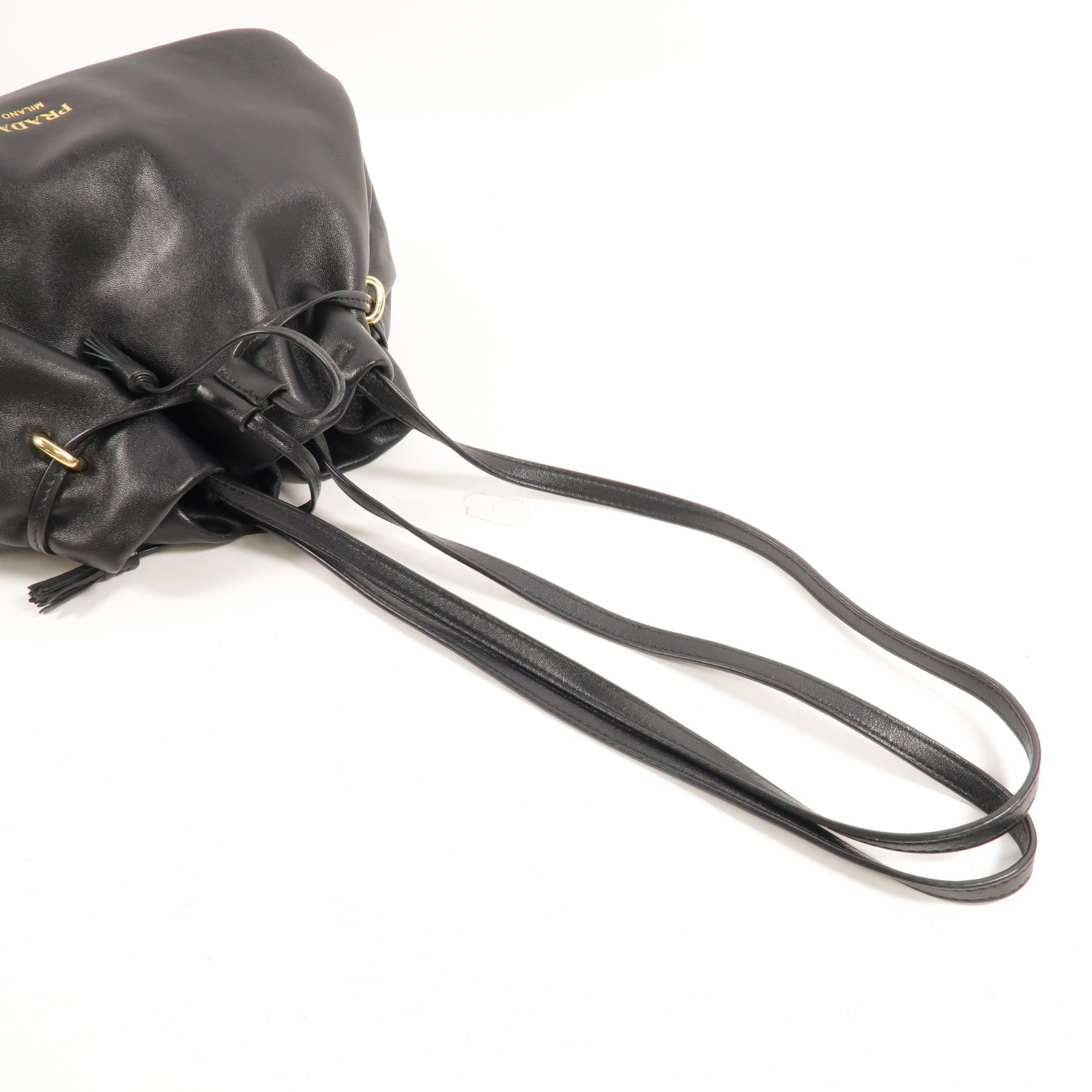 PRADA 羊皮皮革Bucket Bag肩背袋