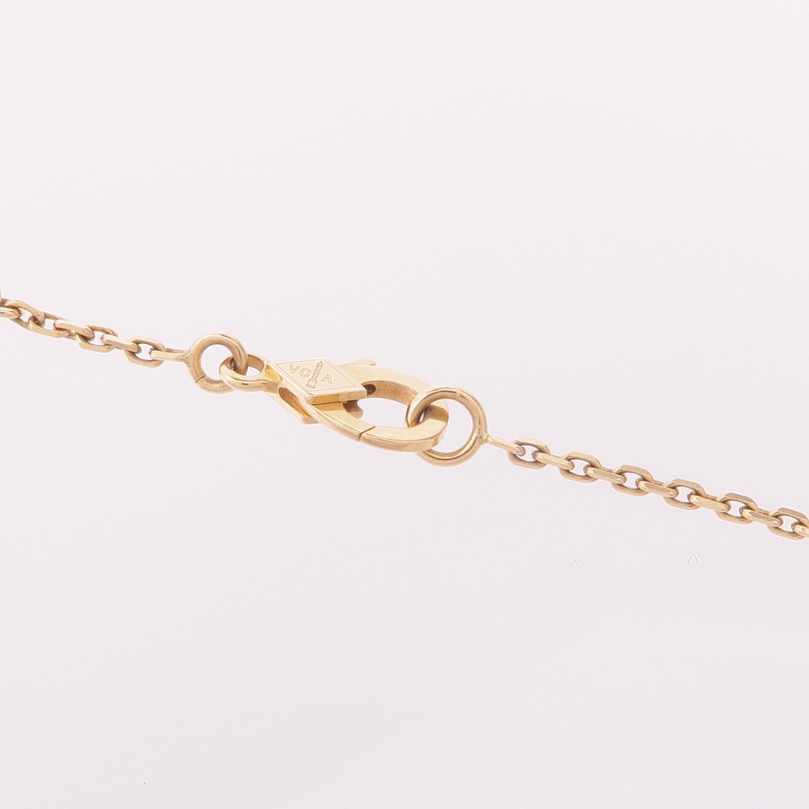 Van Cleef & Arpels 18K黃金Vintage Alhambra Pendant孔雀石項鍊