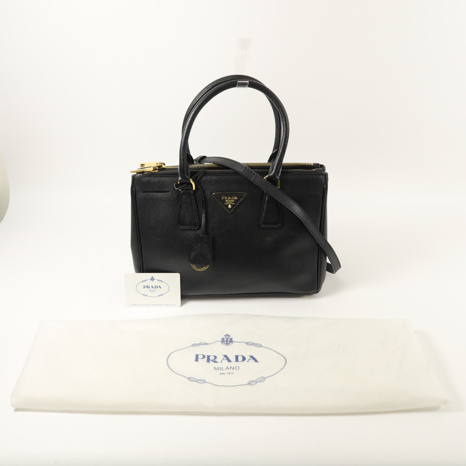 PRADA 牛皮皮革Killer Bag Medium手挽肩背兩用袋