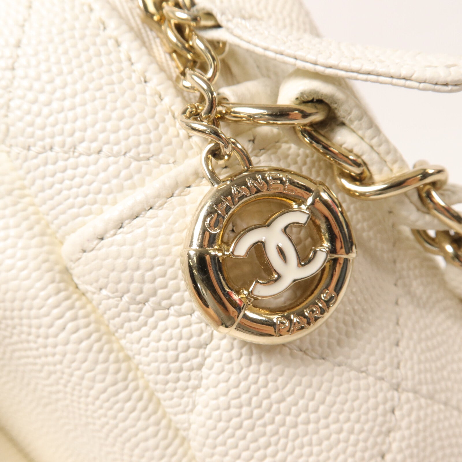 CHANEL 牛皮皮革Chain Shoulder鏈帶肩背袋