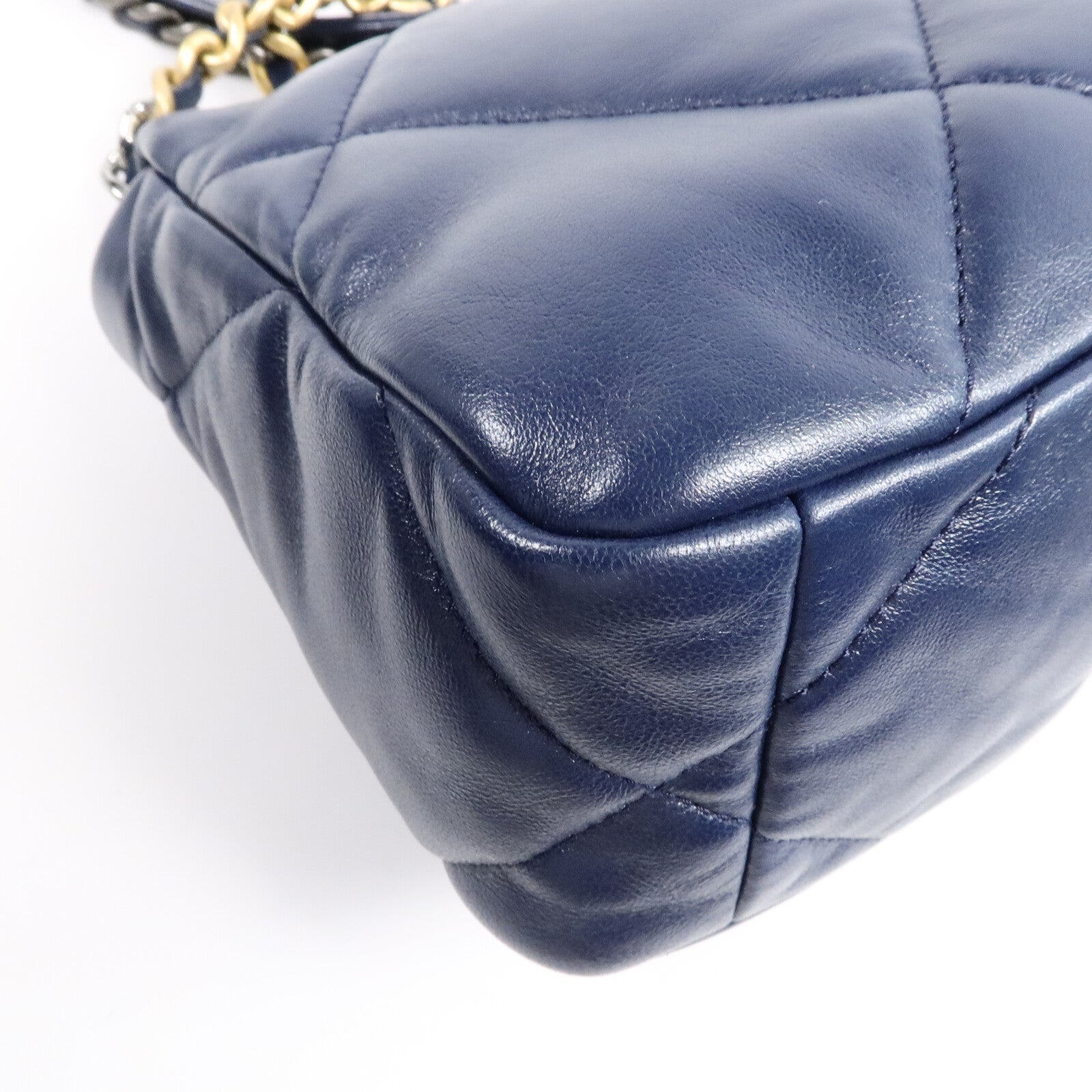 CHANEL 羊皮皮革Chanel 19 Small鏈帶手挽肩背兩用袋