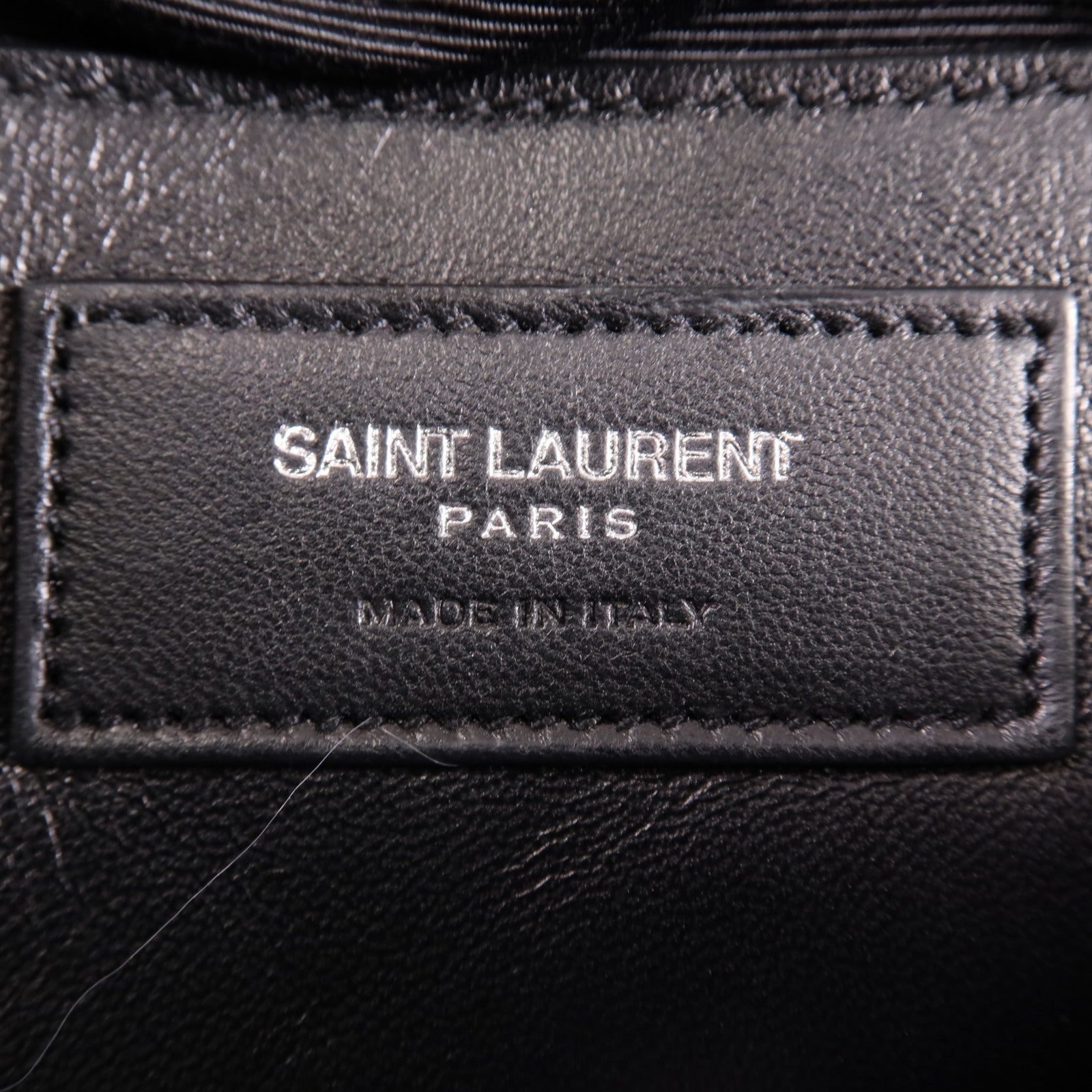 SAINT LAURENT 牛皮皮革College Large銀扣手挽肩背兩用袋