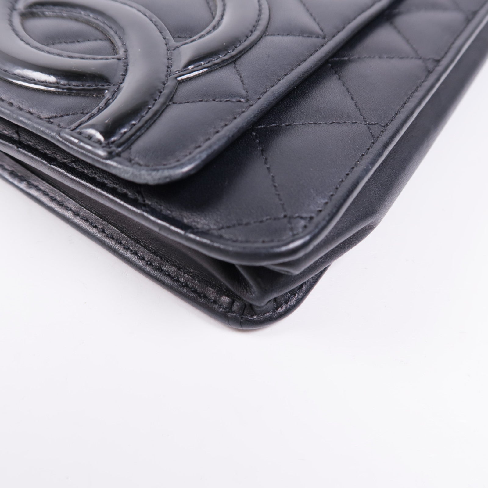 CHANEL【激減優惠】 牛皮皮革Cambon Wallet On Chain銀扣鏈帶肩背袋