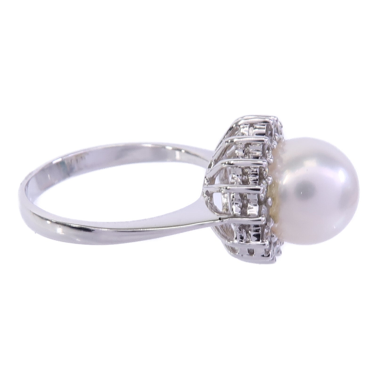 JEWELRY 18K白金Pearl Ring珍珠戒指