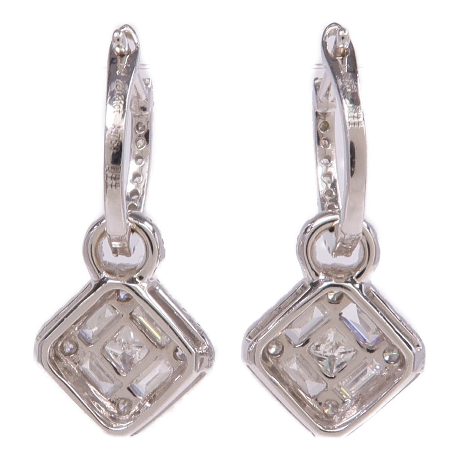 JEWELRY 18K白金Diamond Earrings鑽石耳環