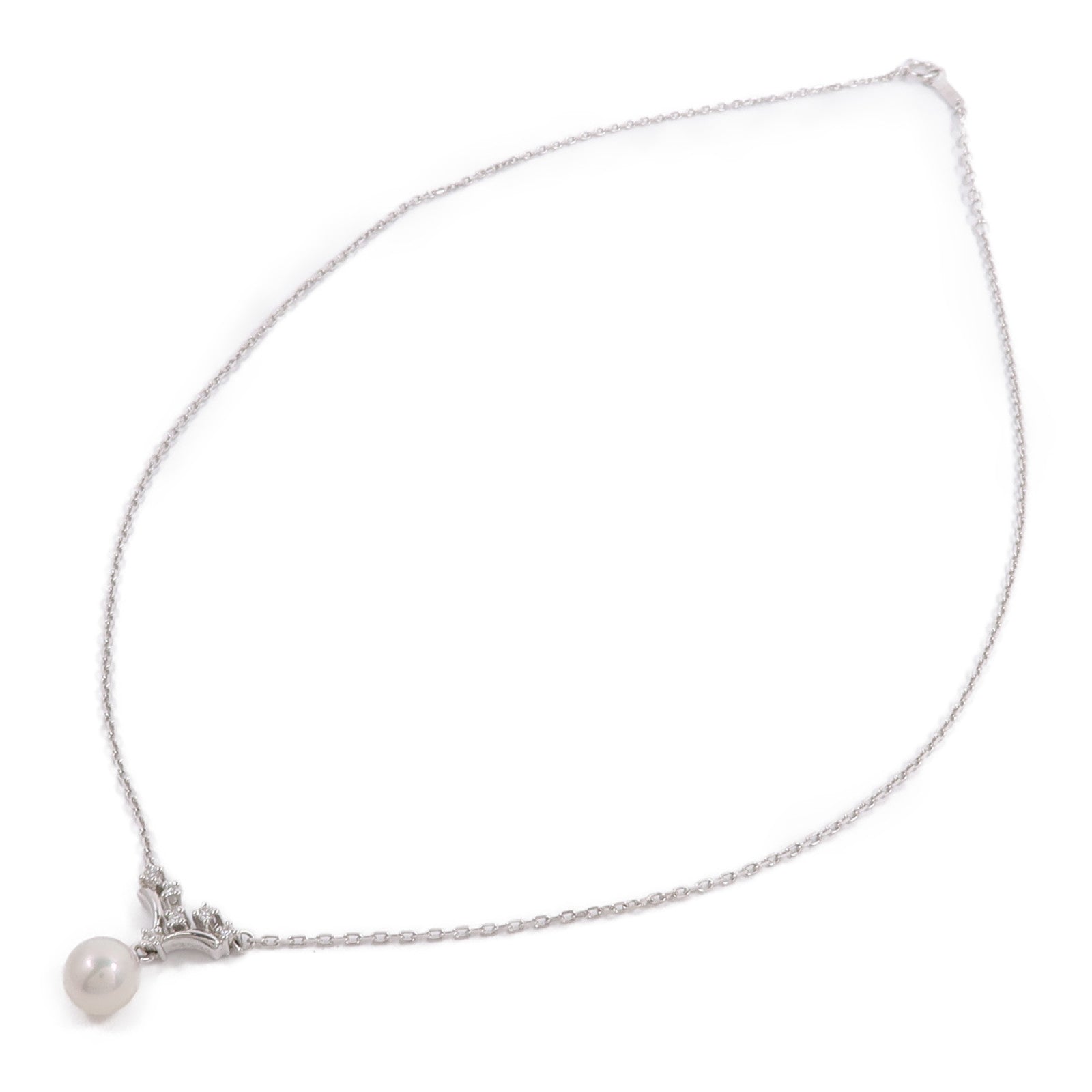 TASAKI 【激減優惠】PT850鉑金/PT900鉑金Pearl Necklace珍珠/鑽石項鍊