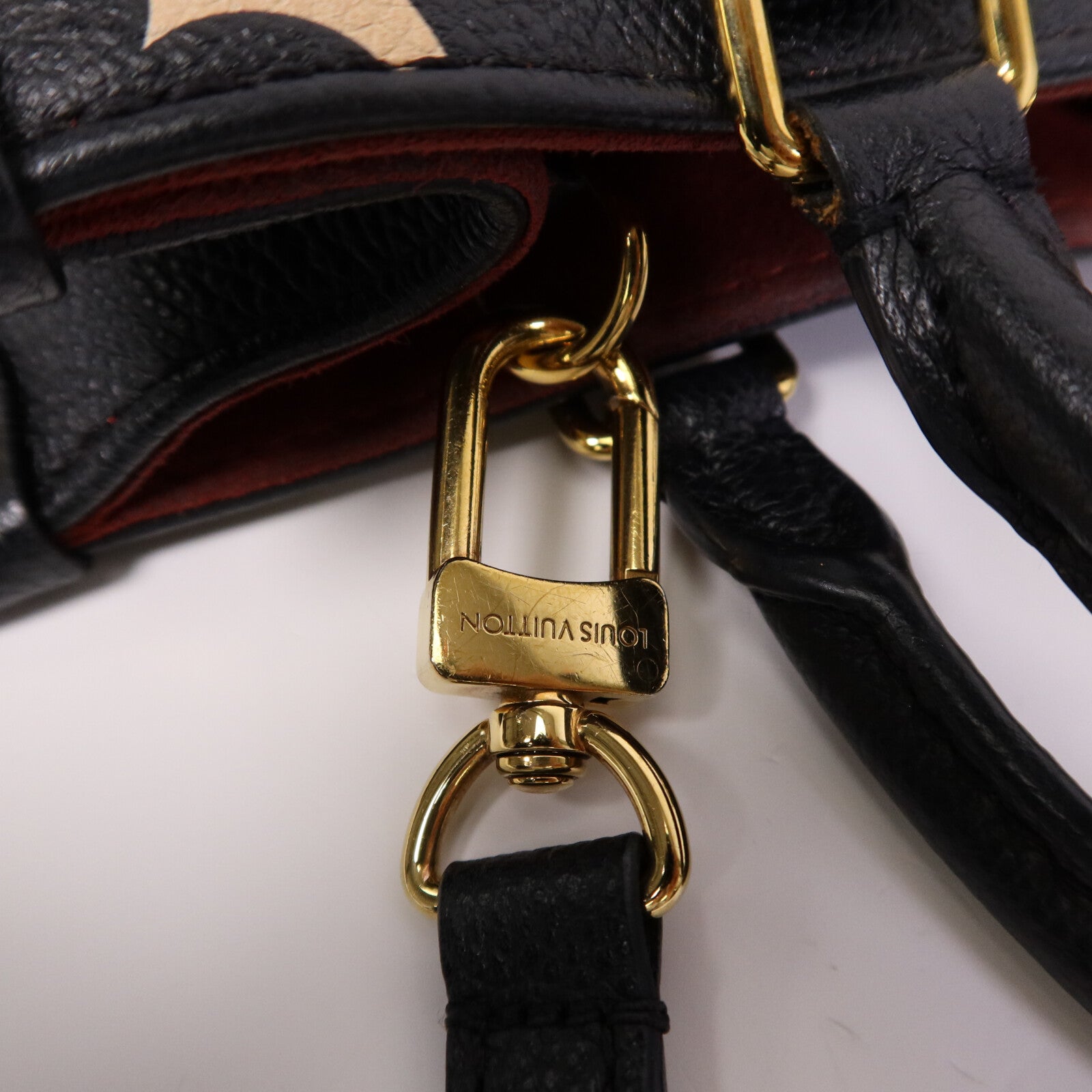LOUIS VUITTON 【激減優惠】Monogram Empreinte On The Go PM金扣手挽肩背兩用袋