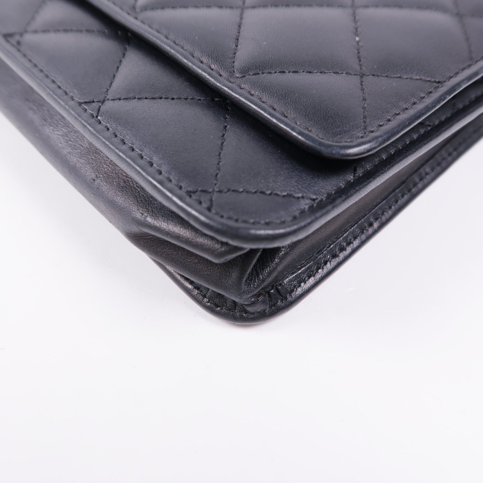 CHANEL【激減優惠】 牛皮皮革Cambon Wallet On Chain銀扣鏈帶肩背袋