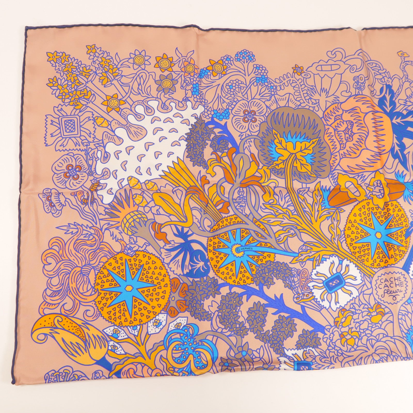 HERMES 絲質Scarf 90X90絲巾