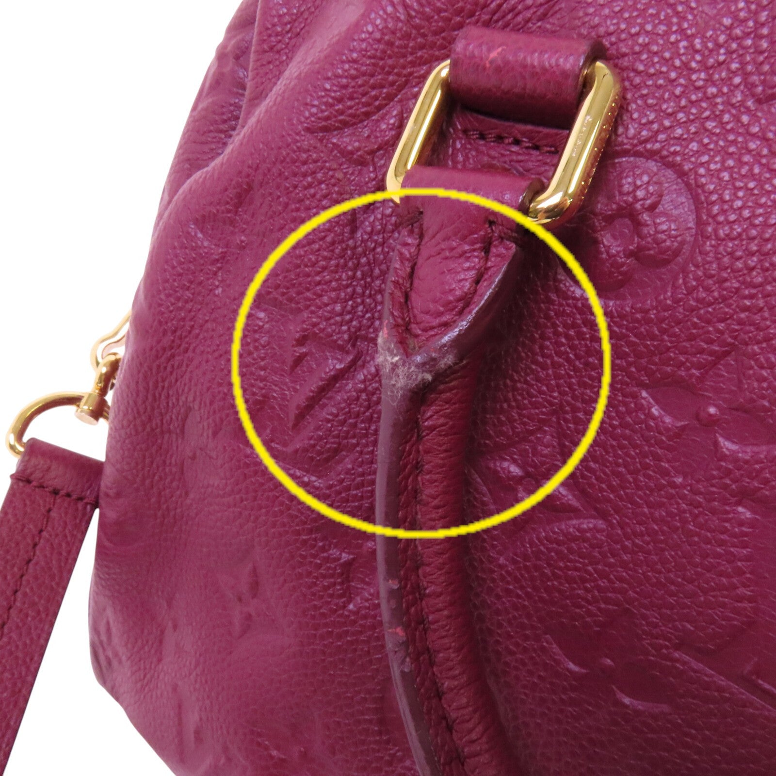 LOUIS VUITTON Monogram Empreinte Speedy Bandouliere 25金扣手挽肩背兩用袋