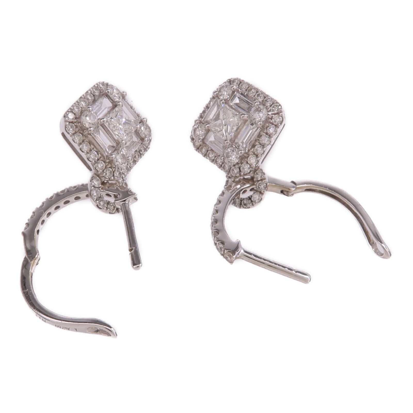 JEWELRY 18K白金Diamond Earrings鑽石耳環