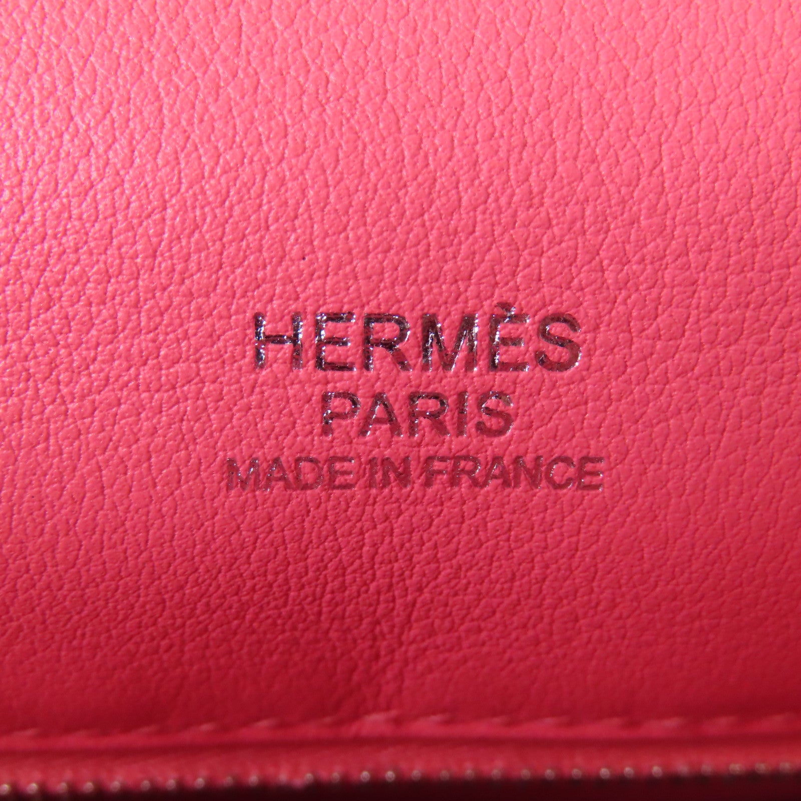 HERMES Swift皮革Berline銀扣肩背袋Rose Azalea