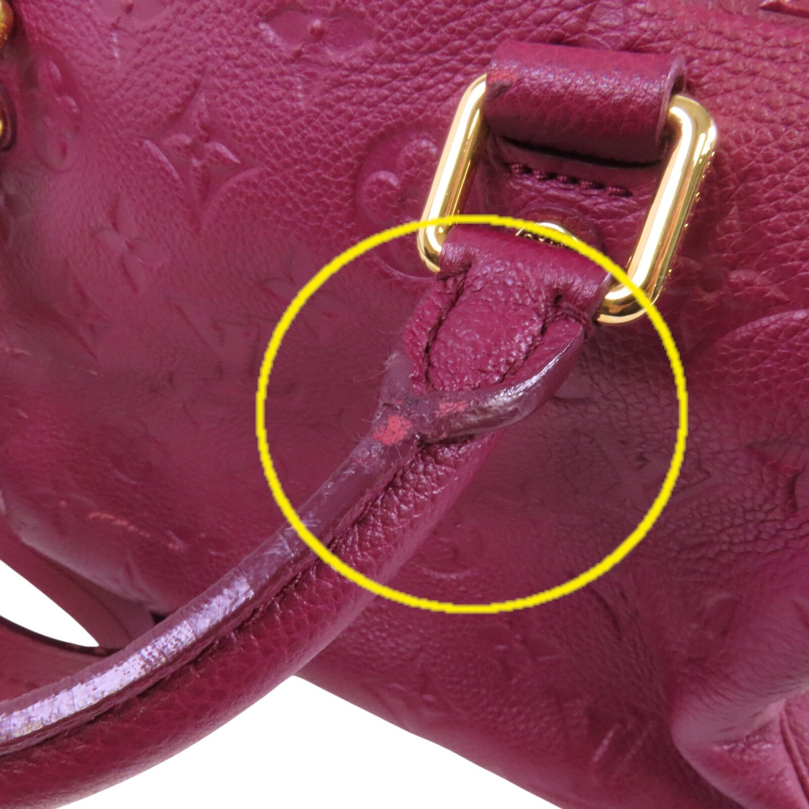 LOUIS VUITTON Monogram Empreinte Speedy Bandouliere 25金扣手挽肩背兩用袋