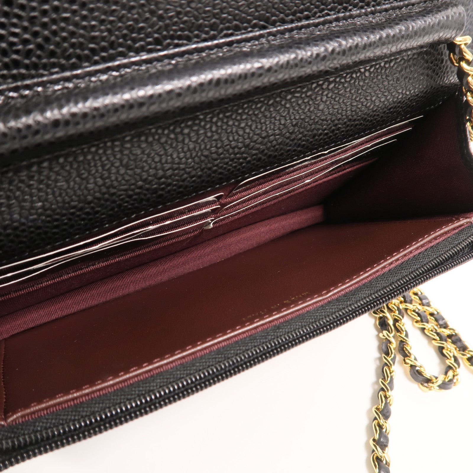 CHANEL 牛皮皮革WOC Wallet On Chain鏈帶肩背袋