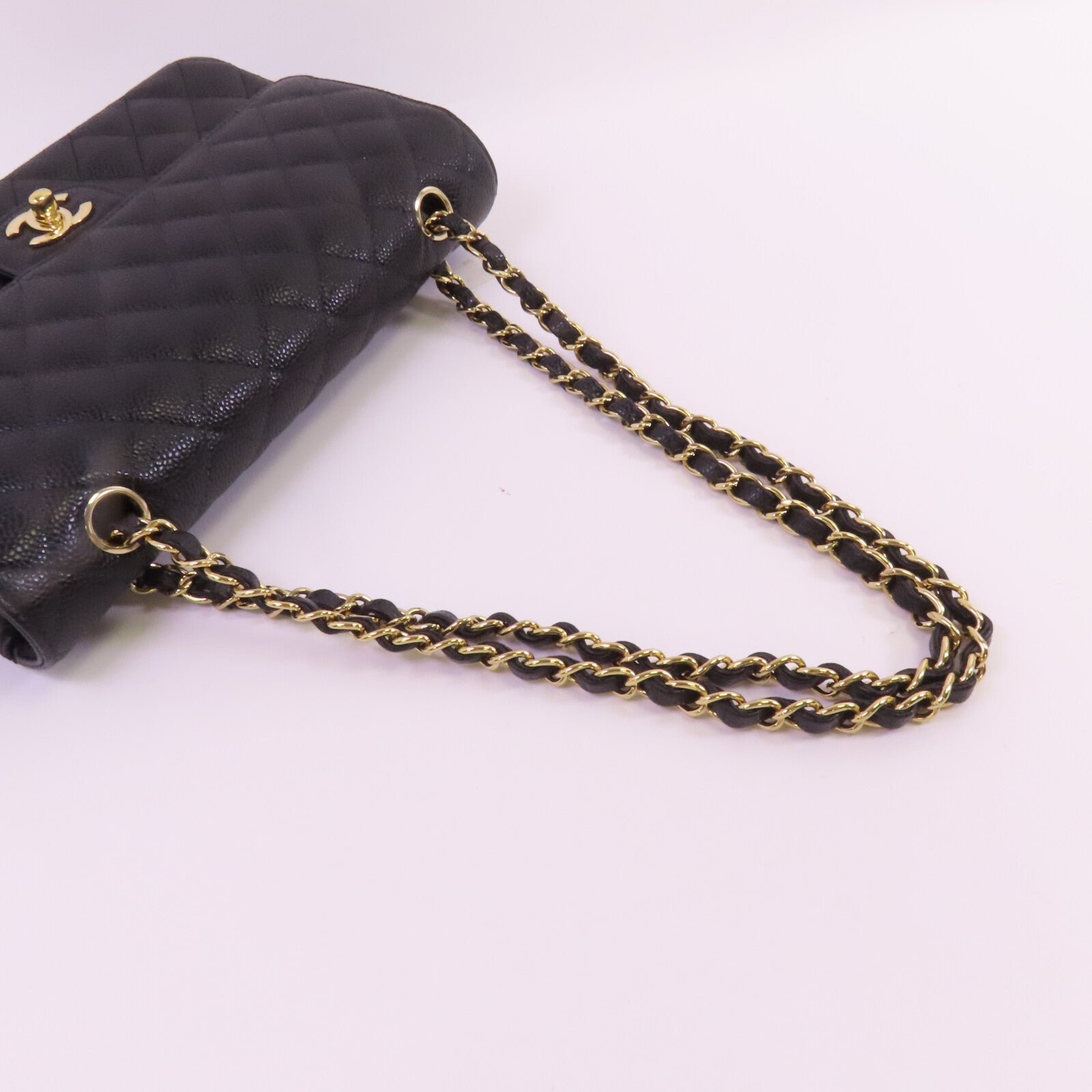 CHANEL 牛皮皮革Classic 25金扣鏈帶肩背袋