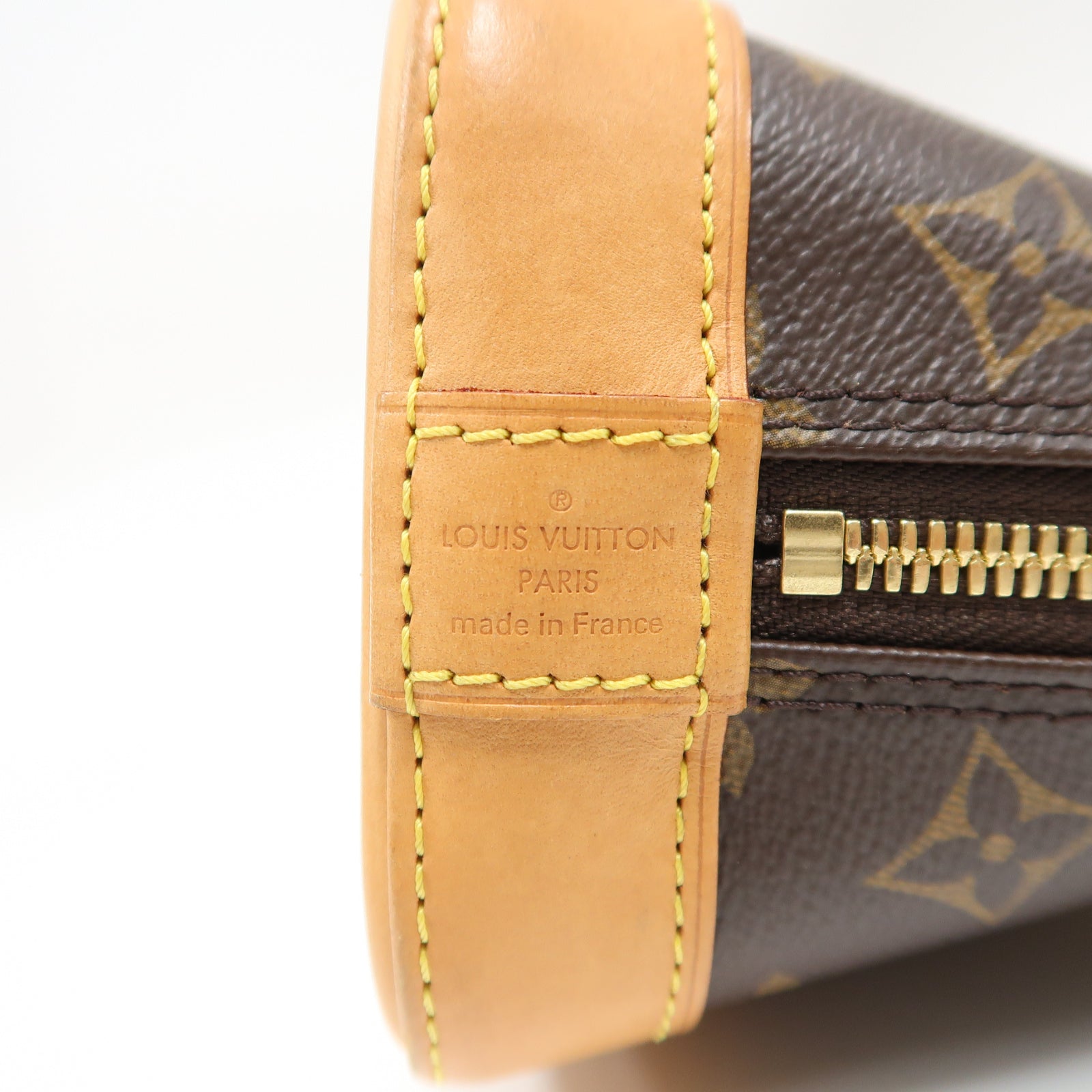 LOUIS VUITTON Monogram Alma BB金扣手挽肩背兩用袋啡色