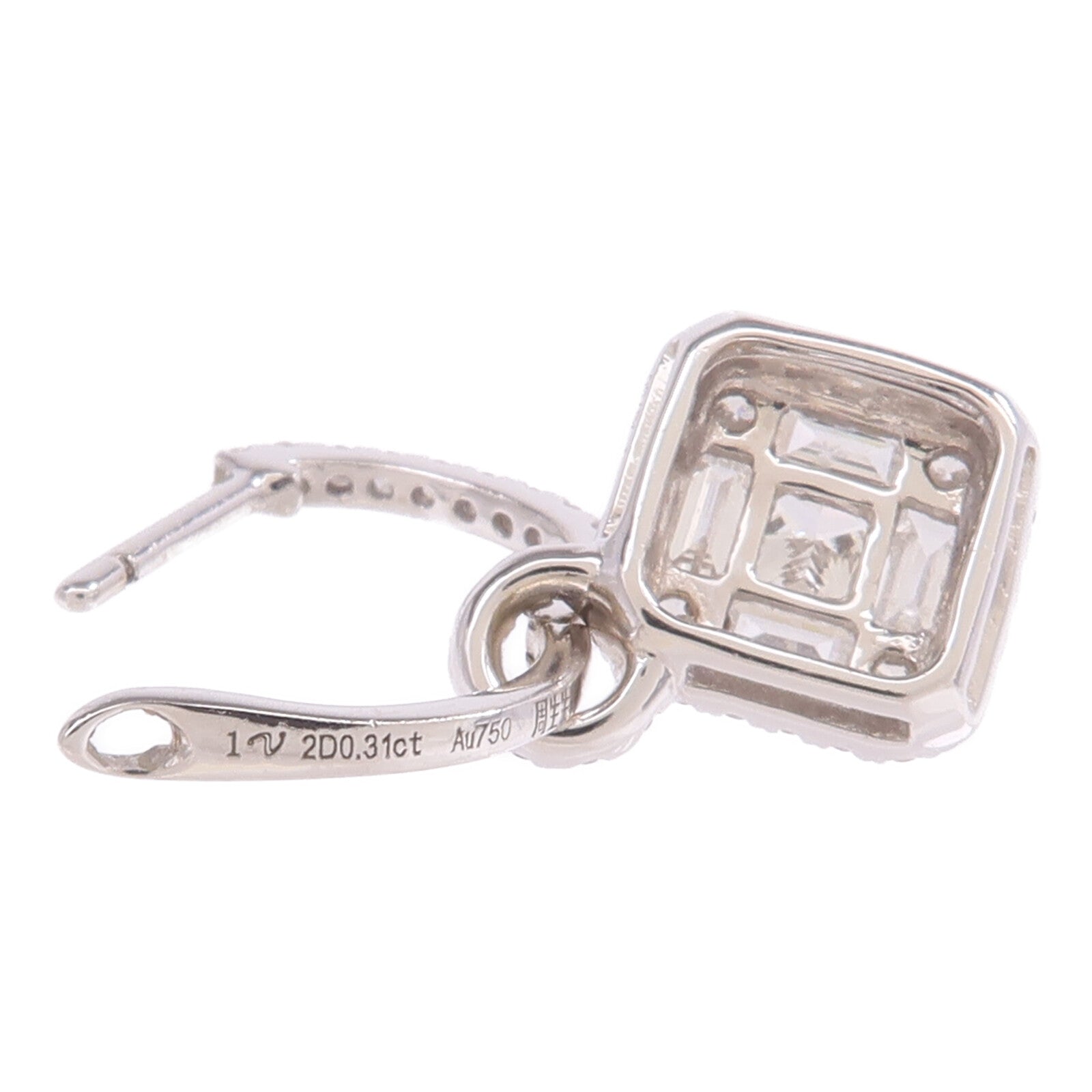 JEWELRY 18K白金Diamond Earrings鑽石耳環