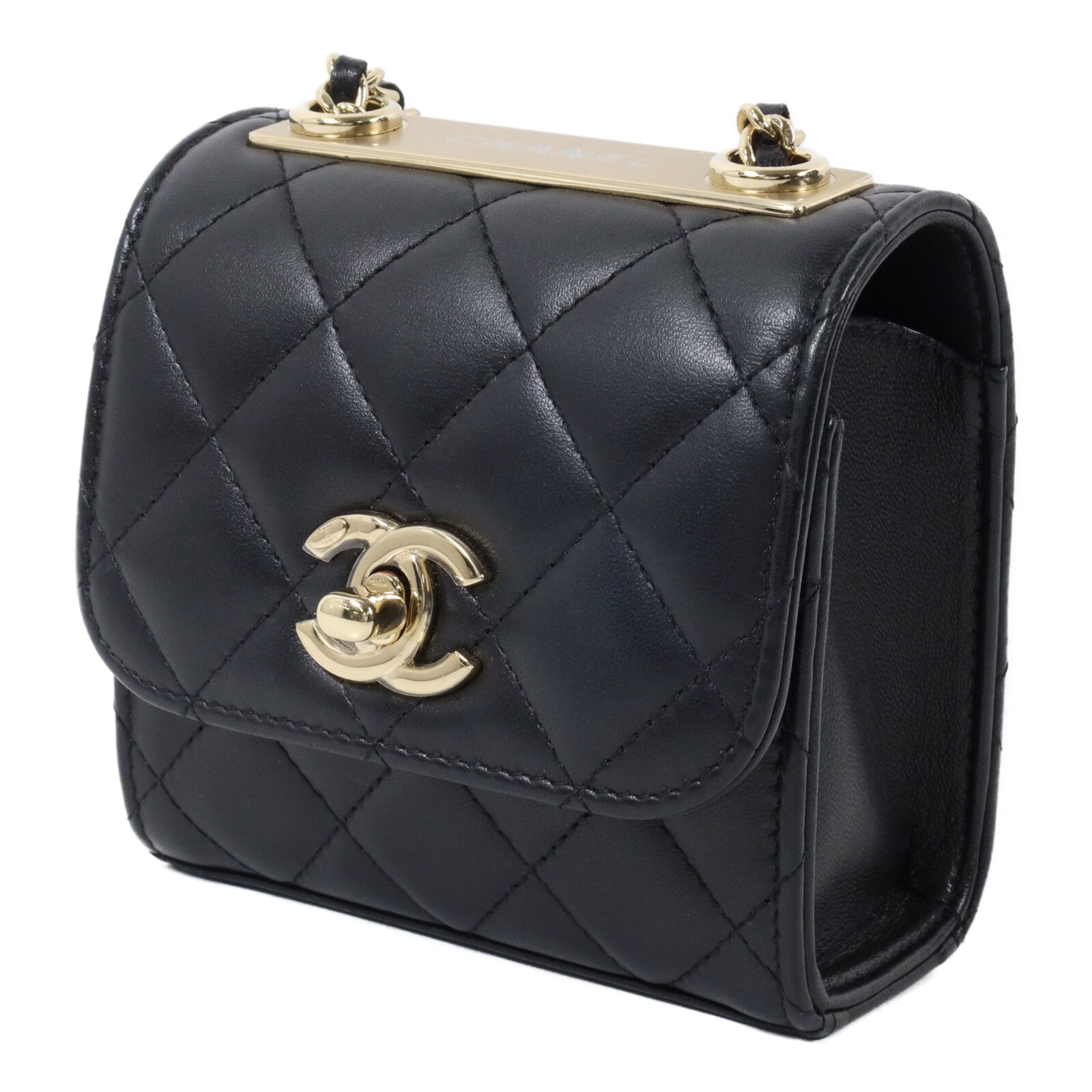 CHANEL 羊皮皮革Trendy CC Mini Bag鏈帶肩背袋