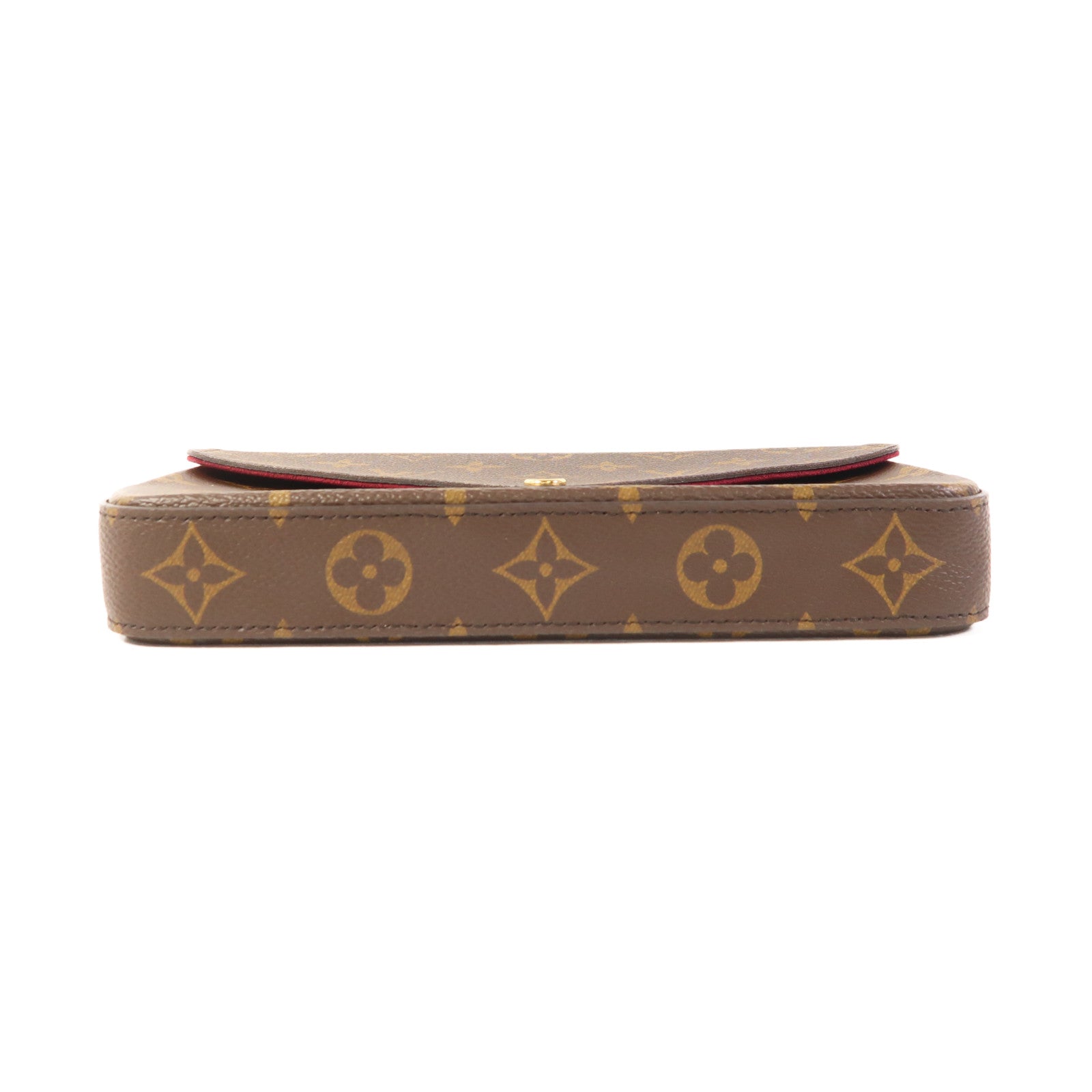 LOUIS VUITTON Monogram Felicie Pochette金扣鏈帶肩背袋