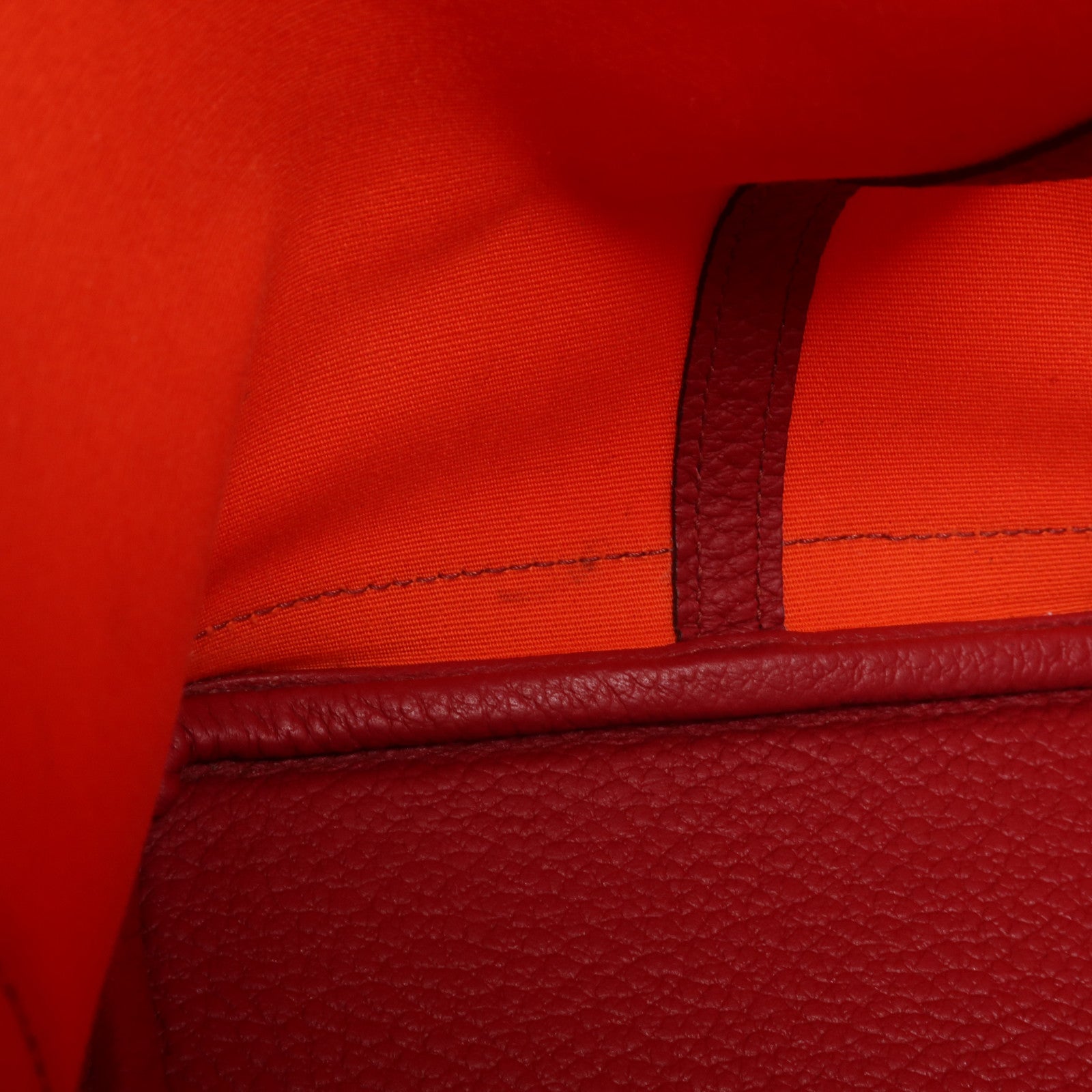 HERMES 帆布Garden Party PM銀扣手挽袋