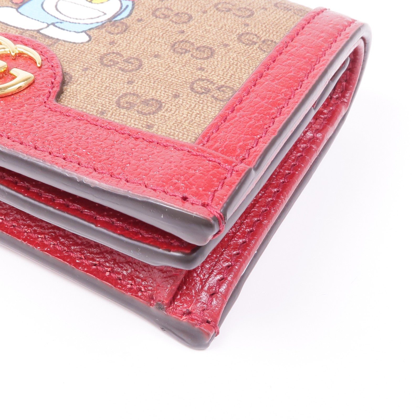 GUCCI 塗層帆布/皮革Gucci x Doraemon Card Case卡片套