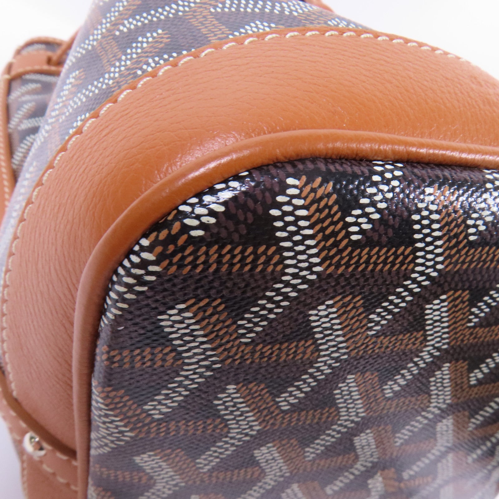 GOYARD 塗層帆布Petit Flot Bucket Bag銀扣肩背袋