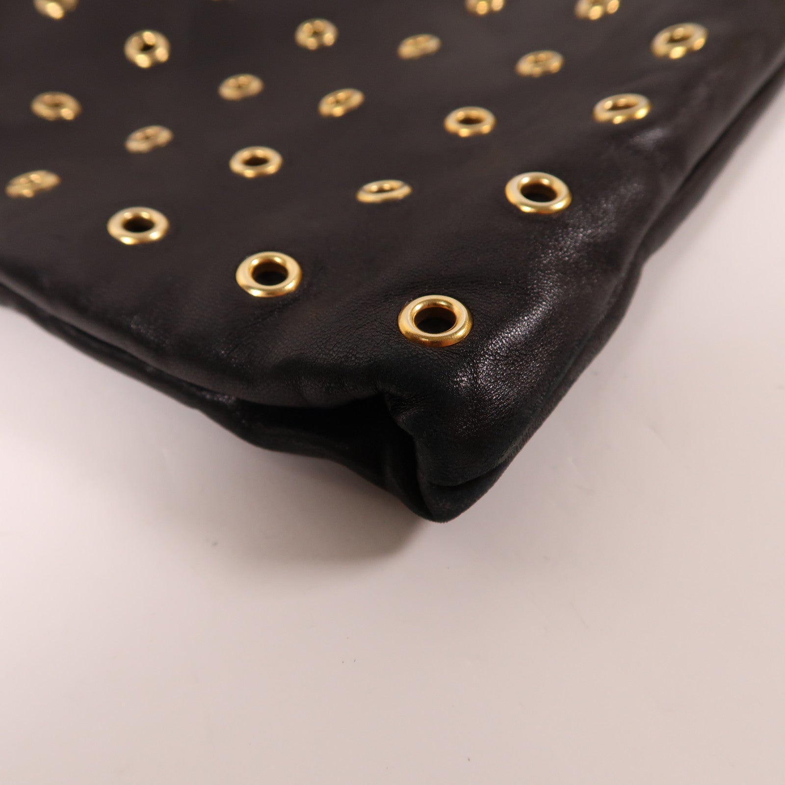 PRADA 牛皮皮革Shoulder Bag金扣肩背袋黑色