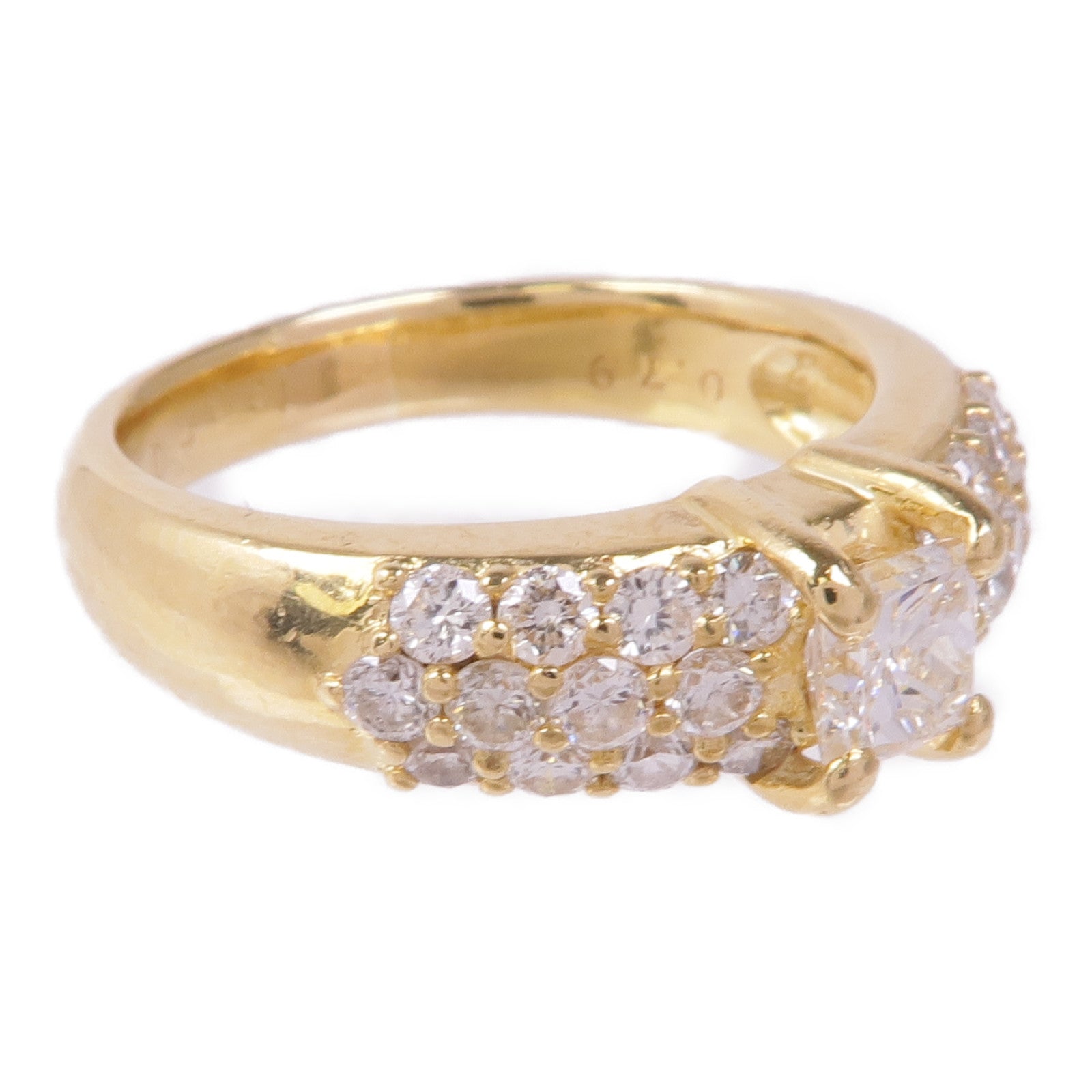 JEWELRY 18K黃金Diamond Ring鑽石戒指US#6.25