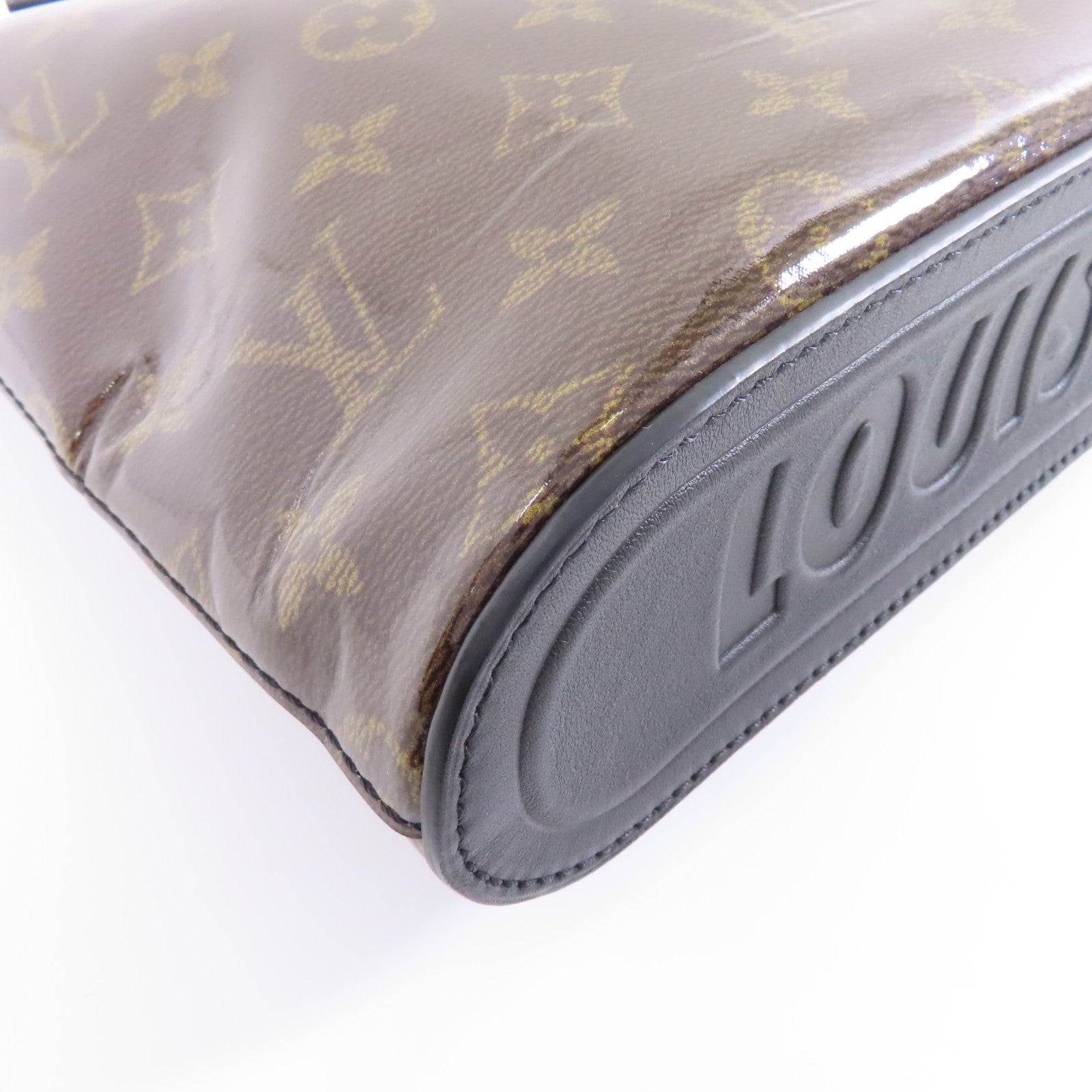 LOUIS VUITTON Monogram Glaze Pochette Pouch手拿包棕色