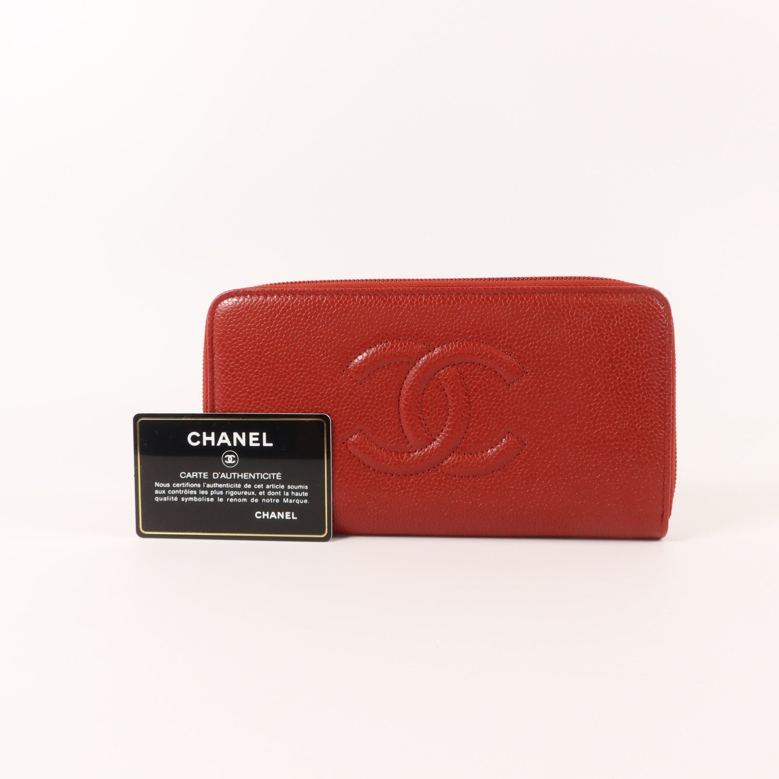 CHANEL 牛皮皮革Timeless CC Zipper Wallet長錢包