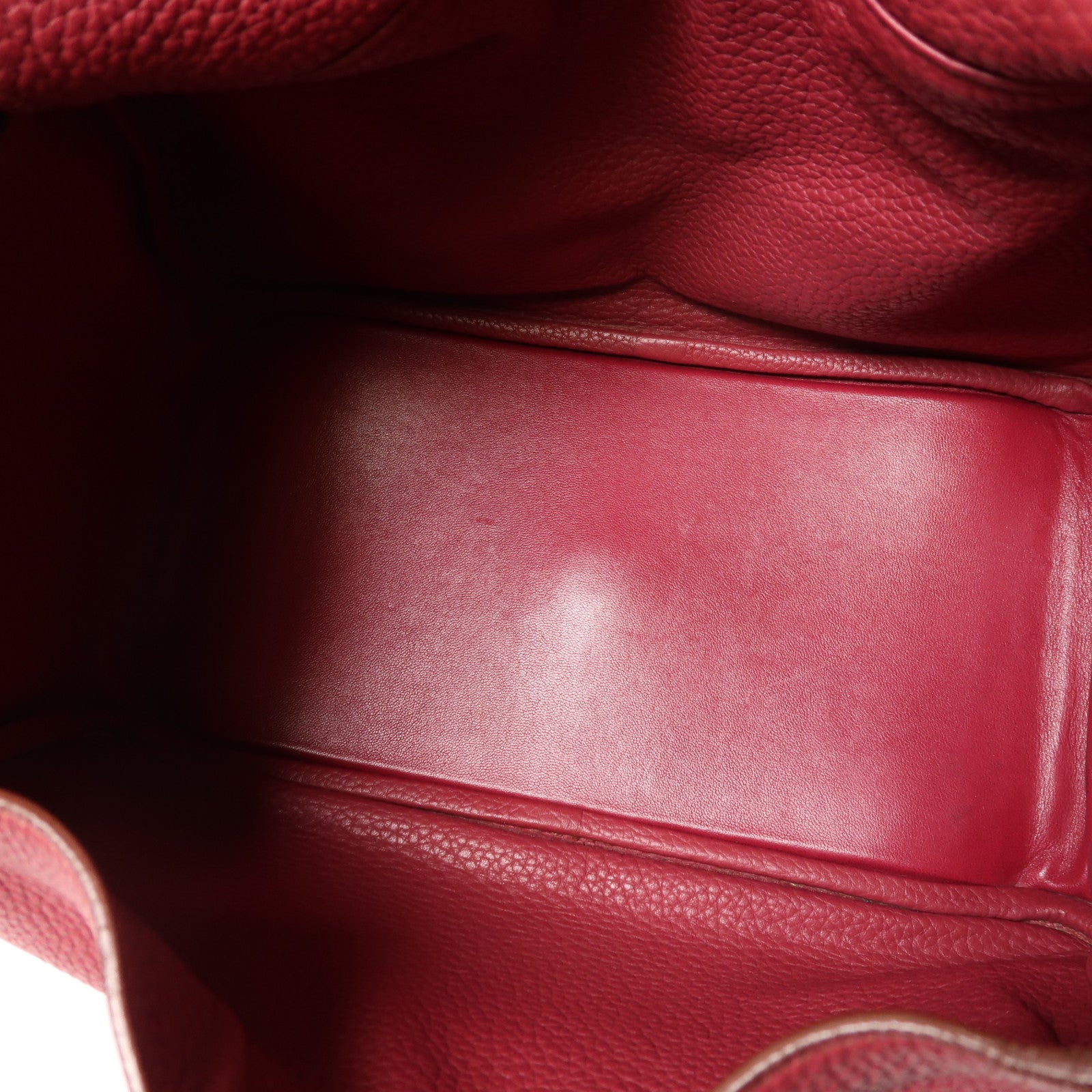 HERMES Clemence皮革Lindy 30銀扣手挽肩背兩用袋Rubis