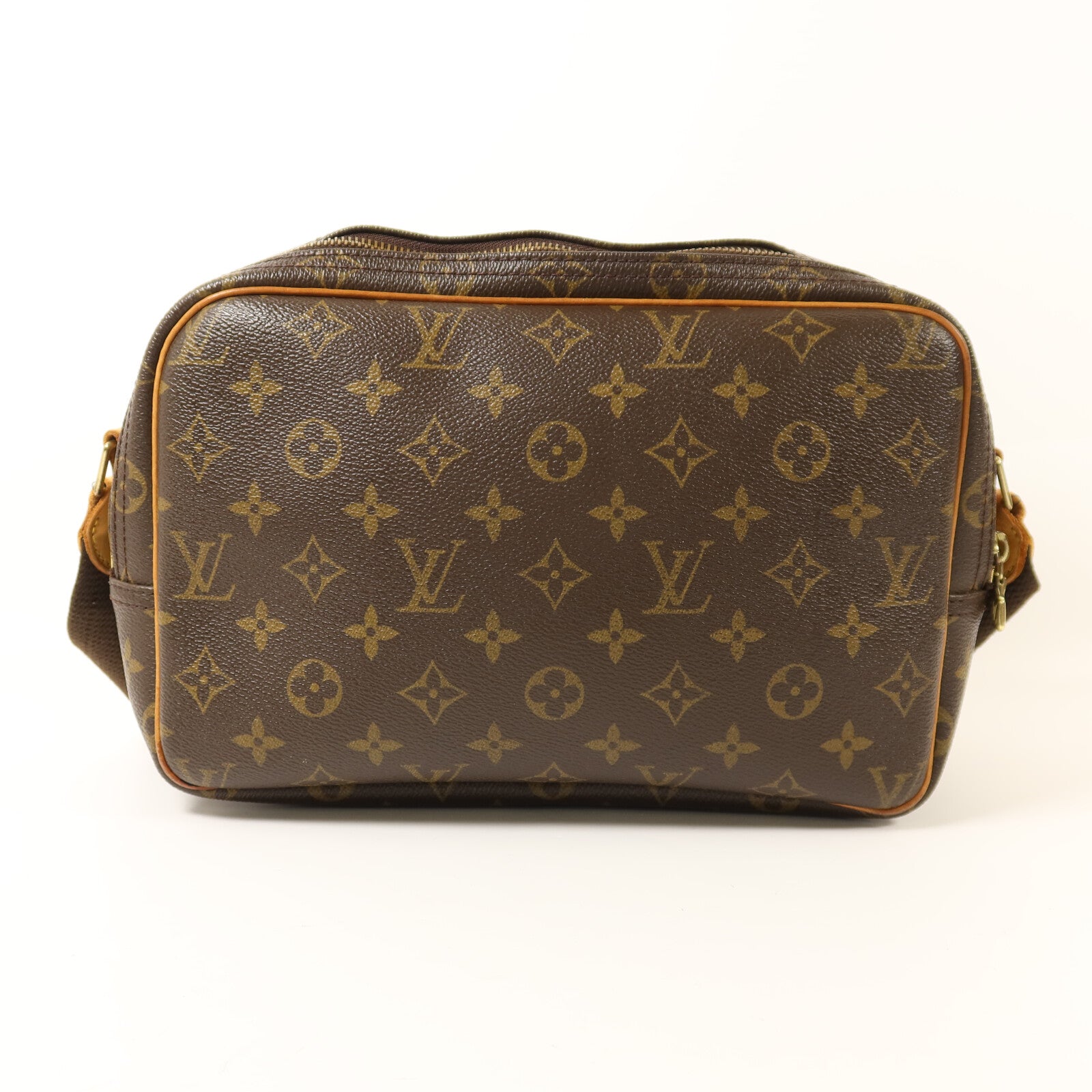 LOUIS VUITTON Monogram Reporter PM金扣肩背袋