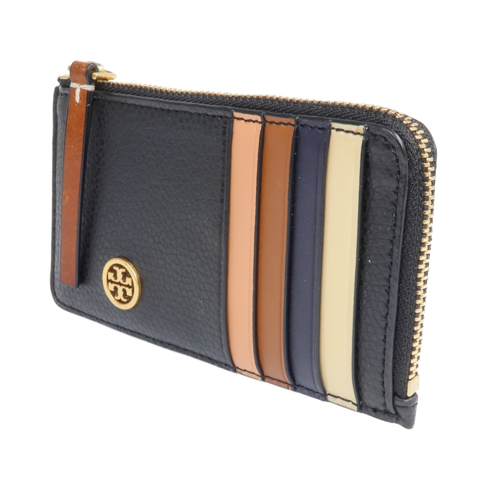 Tory Burch 牛皮皮革Card Case金扣卡片套