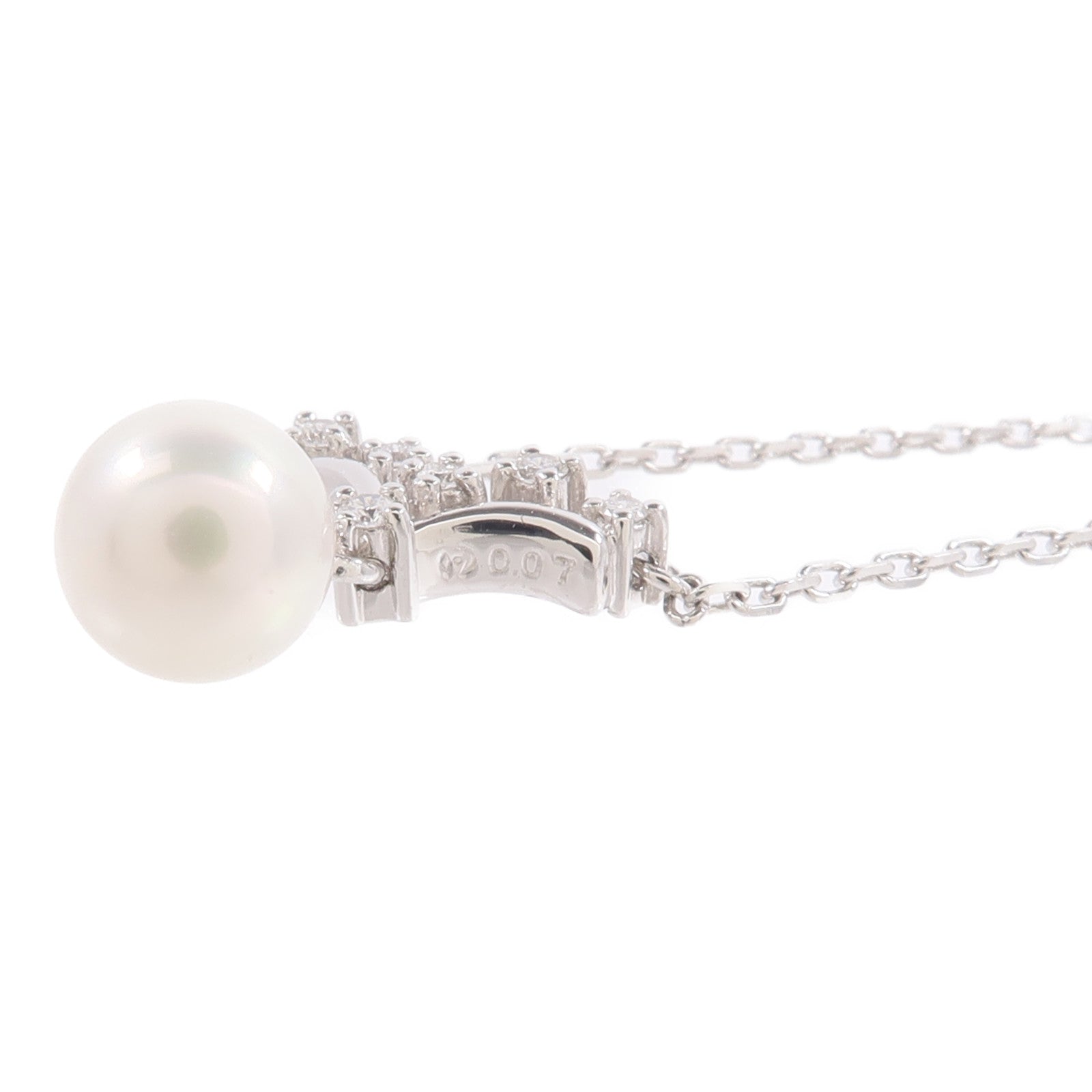 TASAKI 【激減優惠】PT850鉑金/PT900鉑金Pearl Necklace珍珠/鑽石項鍊