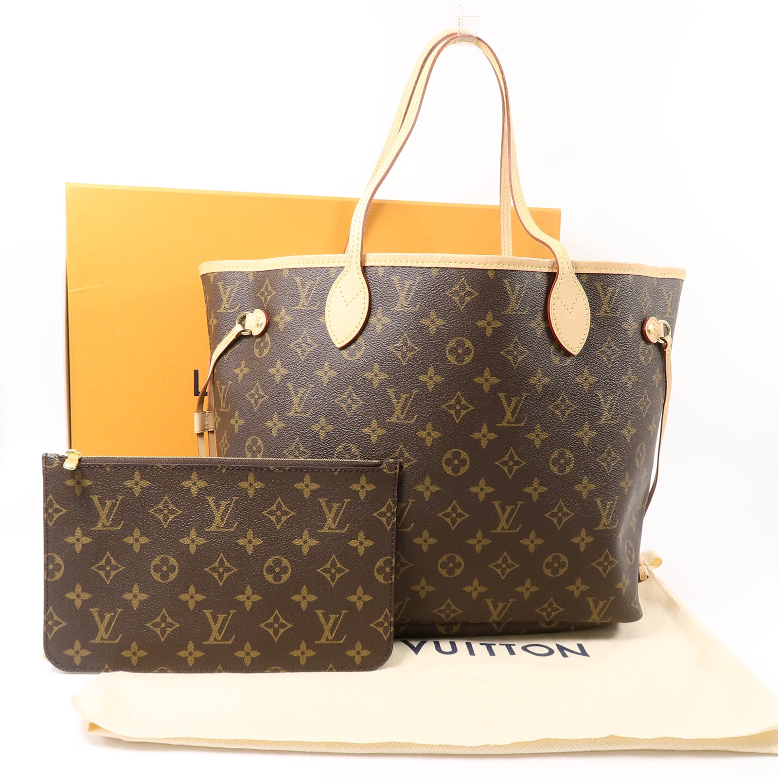 LOUIS VUITTON Monogram Neverfull MM手挽袋