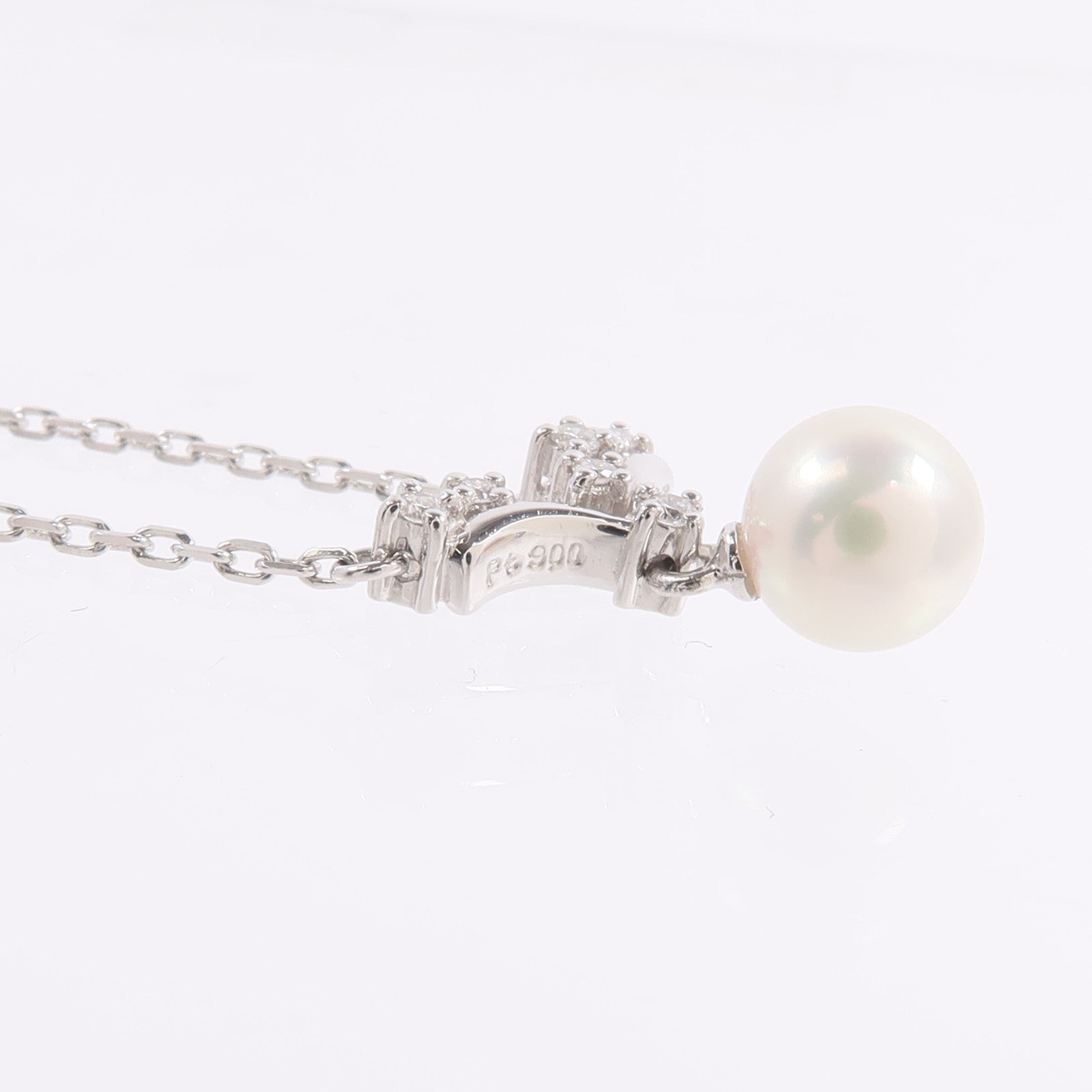 TASAKI 【激減優惠】PT850鉑金/PT900鉑金Pearl Necklace珍珠/鑽石項鍊