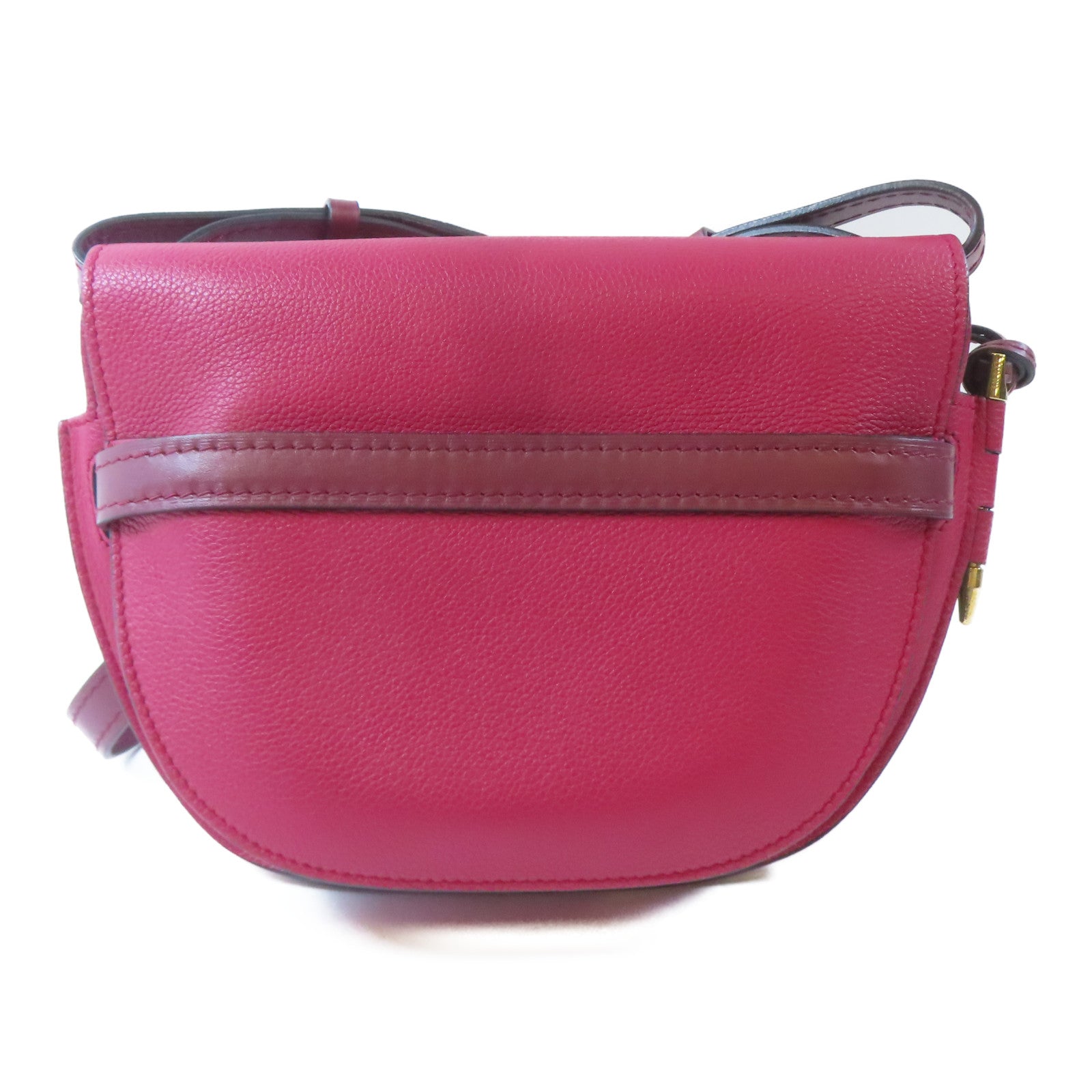 LOEWE 牛皮皮革Gate Small Bag金扣肩背袋紅色