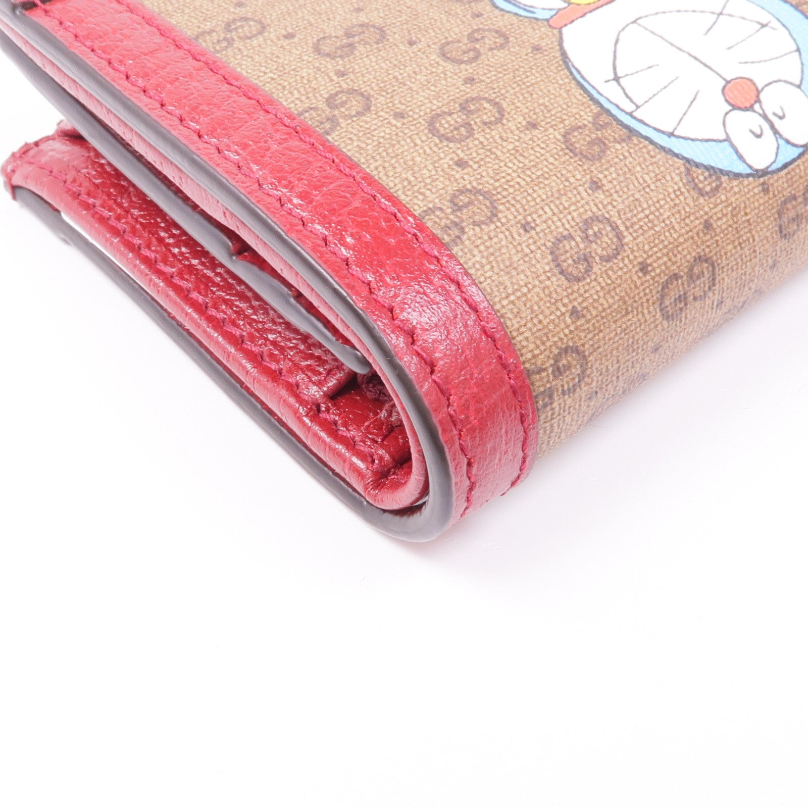 GUCCI 塗層帆布/皮革Gucci x Doraemon Card Case卡片套