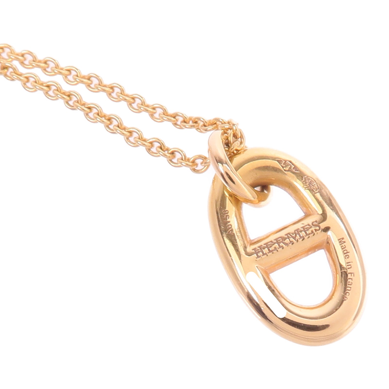 HERMES 18K玫瑰金Farandole PM項鍊