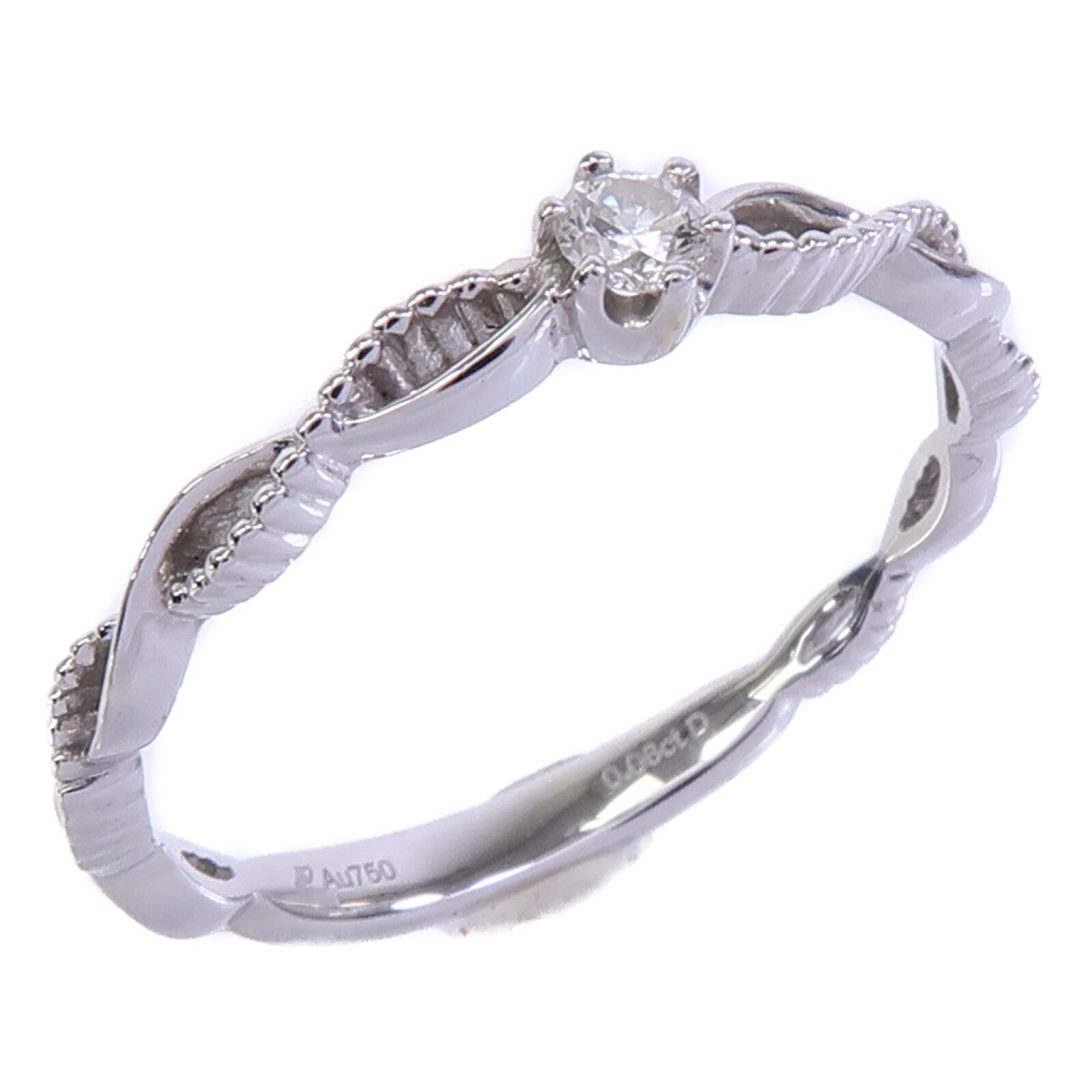 JEWELRY 18K白金Diamond Ring鑽石戒指