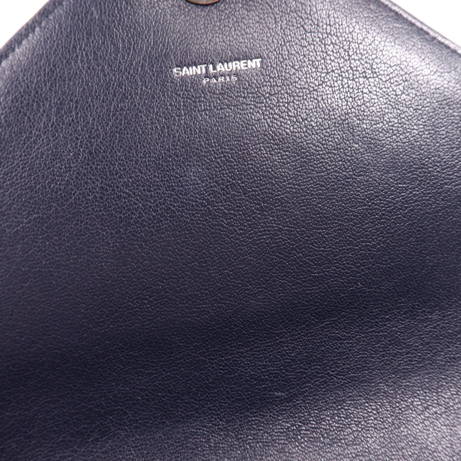 SAINT LAURENT 牛皮皮革College Large銀扣手挽肩背兩用袋