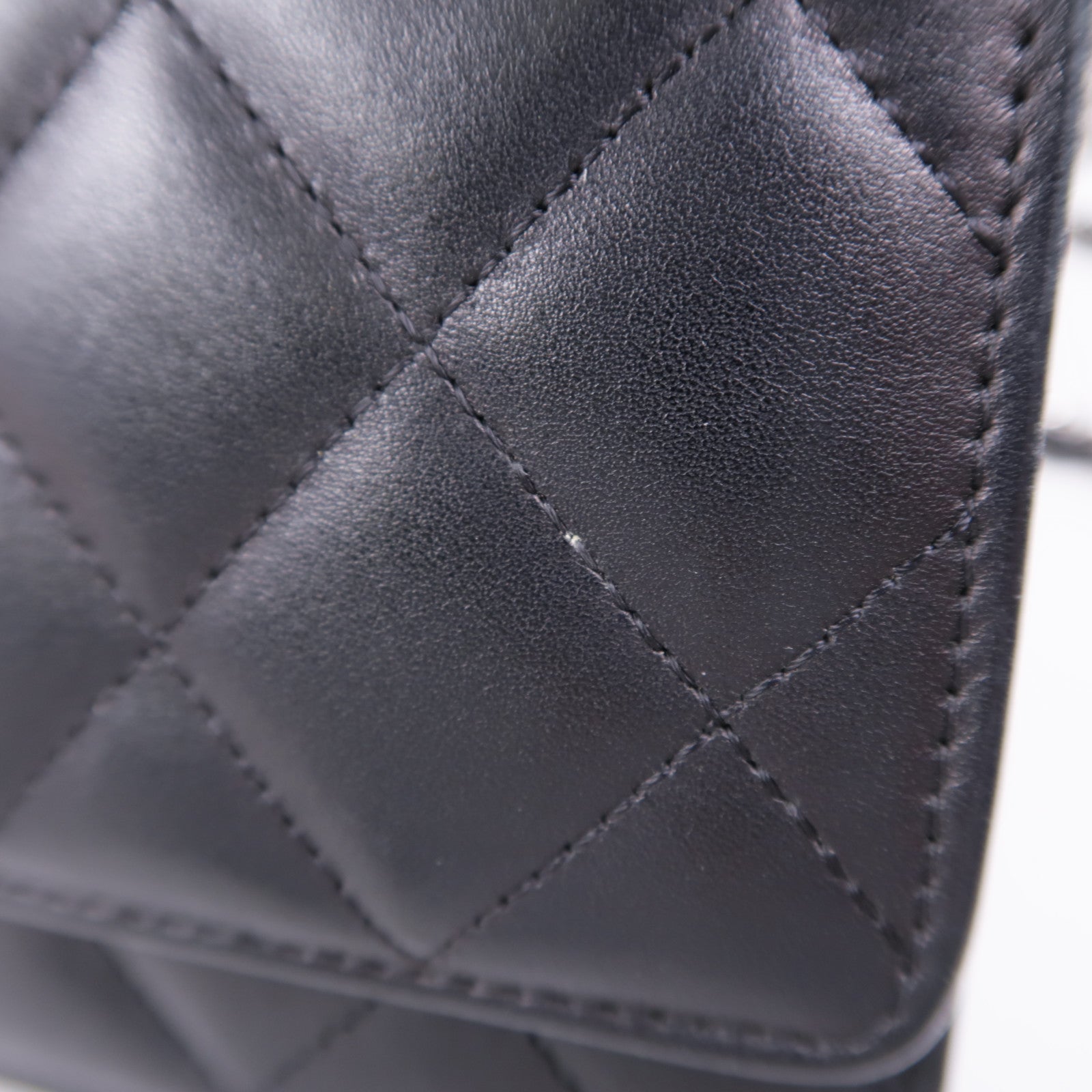 CHANEL【激減優惠】 牛皮皮革Cambon Wallet On Chain銀扣鏈帶肩背袋