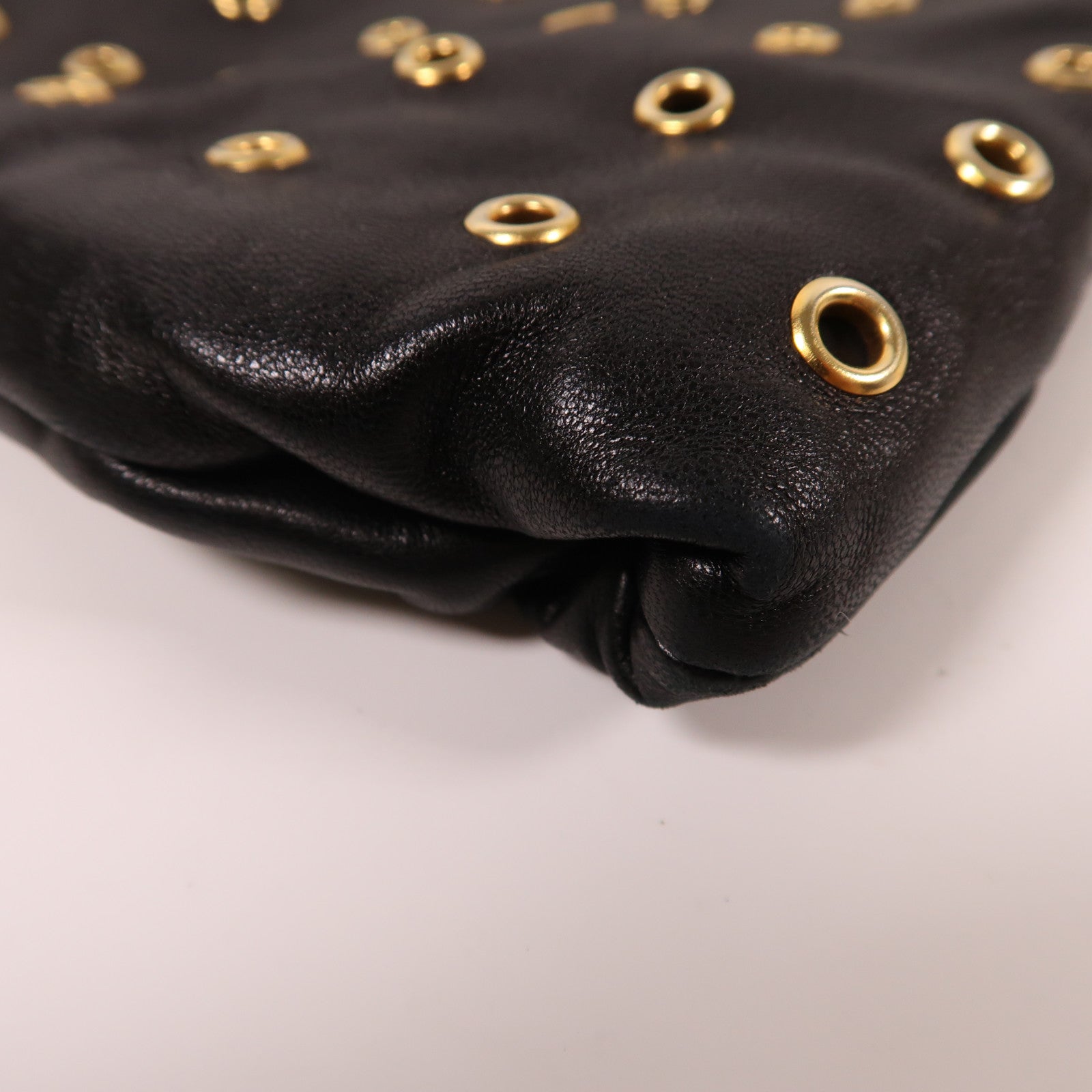 PRADA 牛皮皮革Shoulder Bag金扣肩背袋黑色