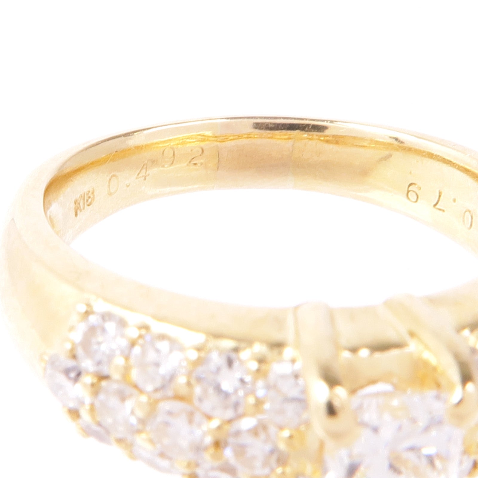 JEWELRY 18K黃金Diamond Ring鑽石戒指US#6.25