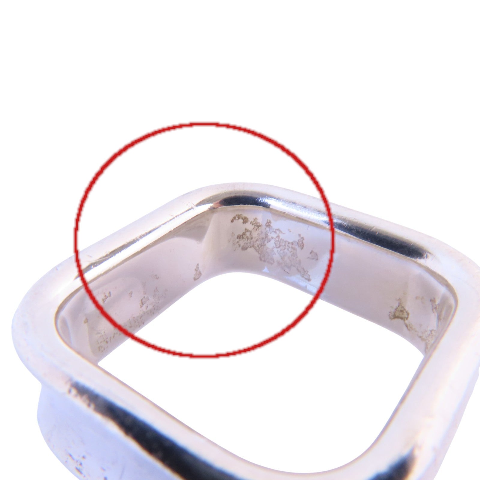 TIFFANY＆CO 925純銀1837 Square Silver Ring戒指US#6.5